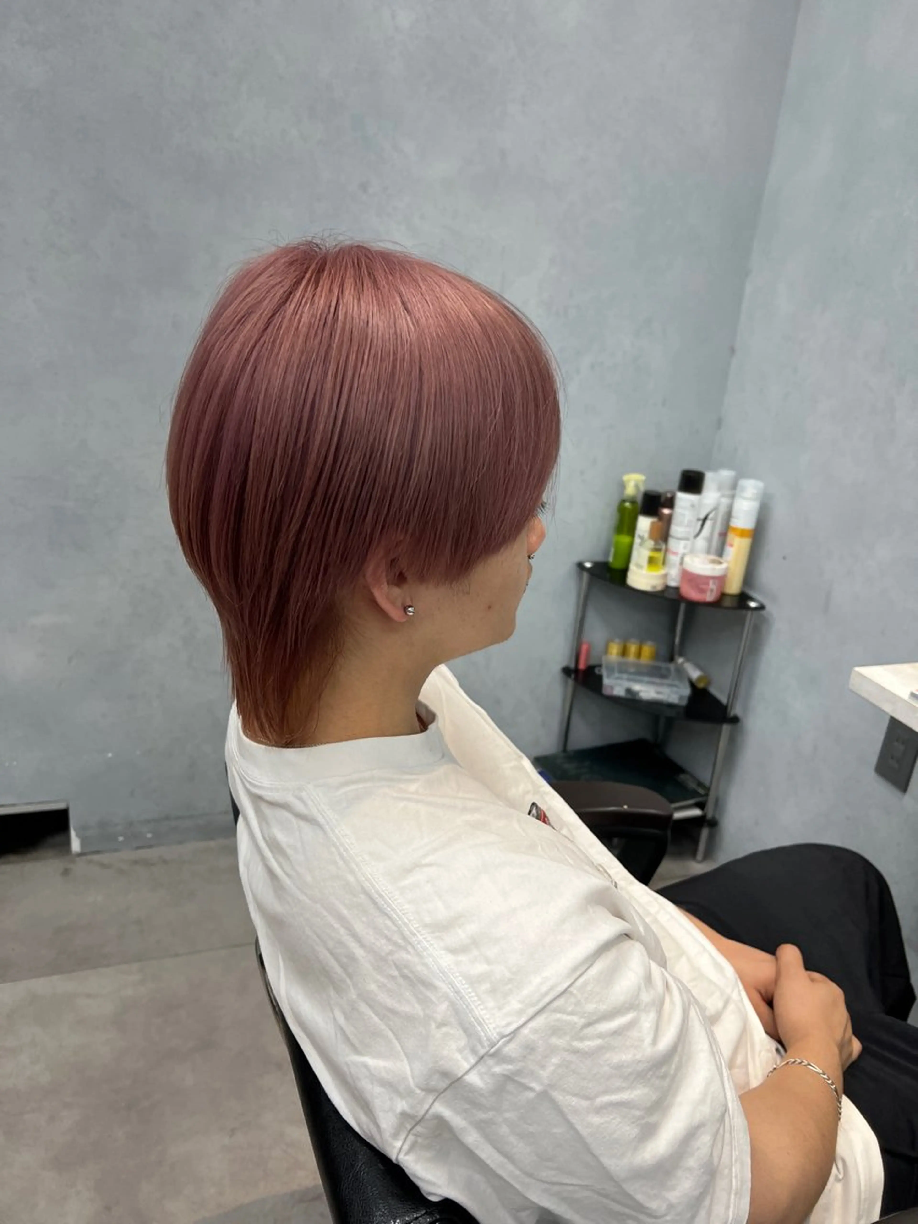 カラー メンズ ベージュカラー ピンクカラー ピンクベージュ 🐬Rara 🐬のヘアスタイル