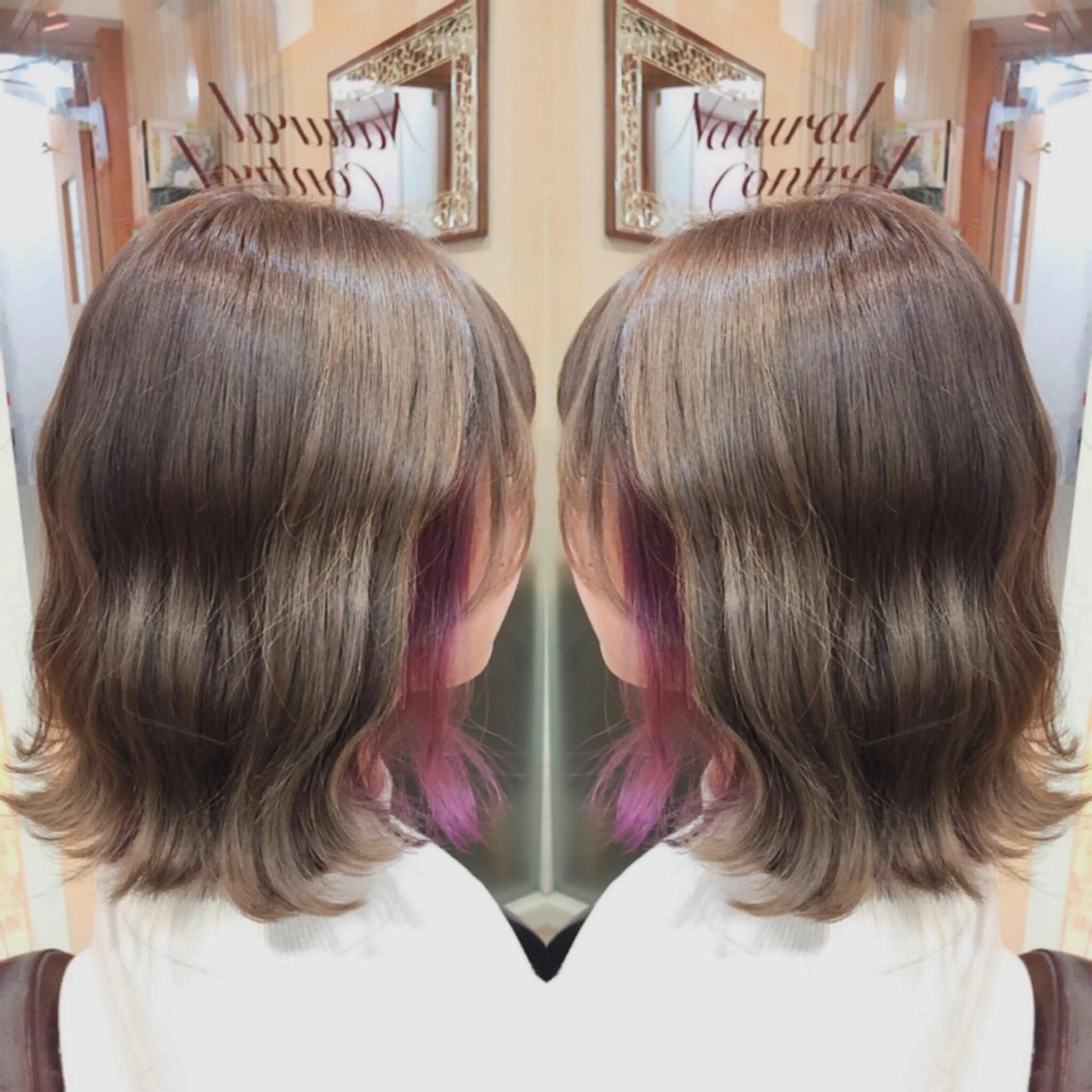 ミディアム カラー ヘアセット 韓国ヘア🤍髪質改善 🇰🇷AKANEのヘアスタイル