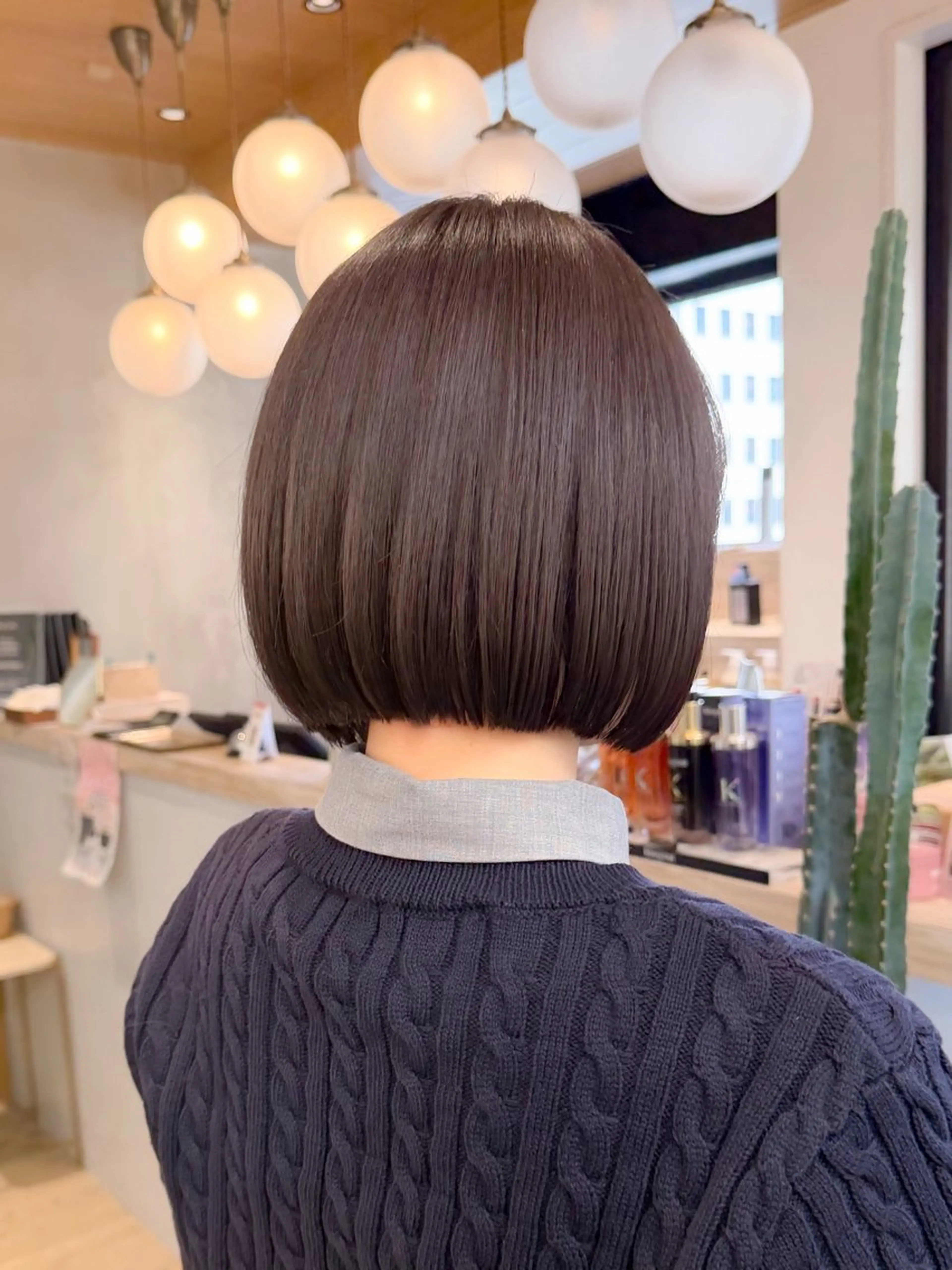 ショート カラー ボブ 髪質改善 似合わせカット ショートヘア カット ヘアカラー トリートメント 巻ける縮毛矯正✨ ボブ/ショートともきのヘアスタイル