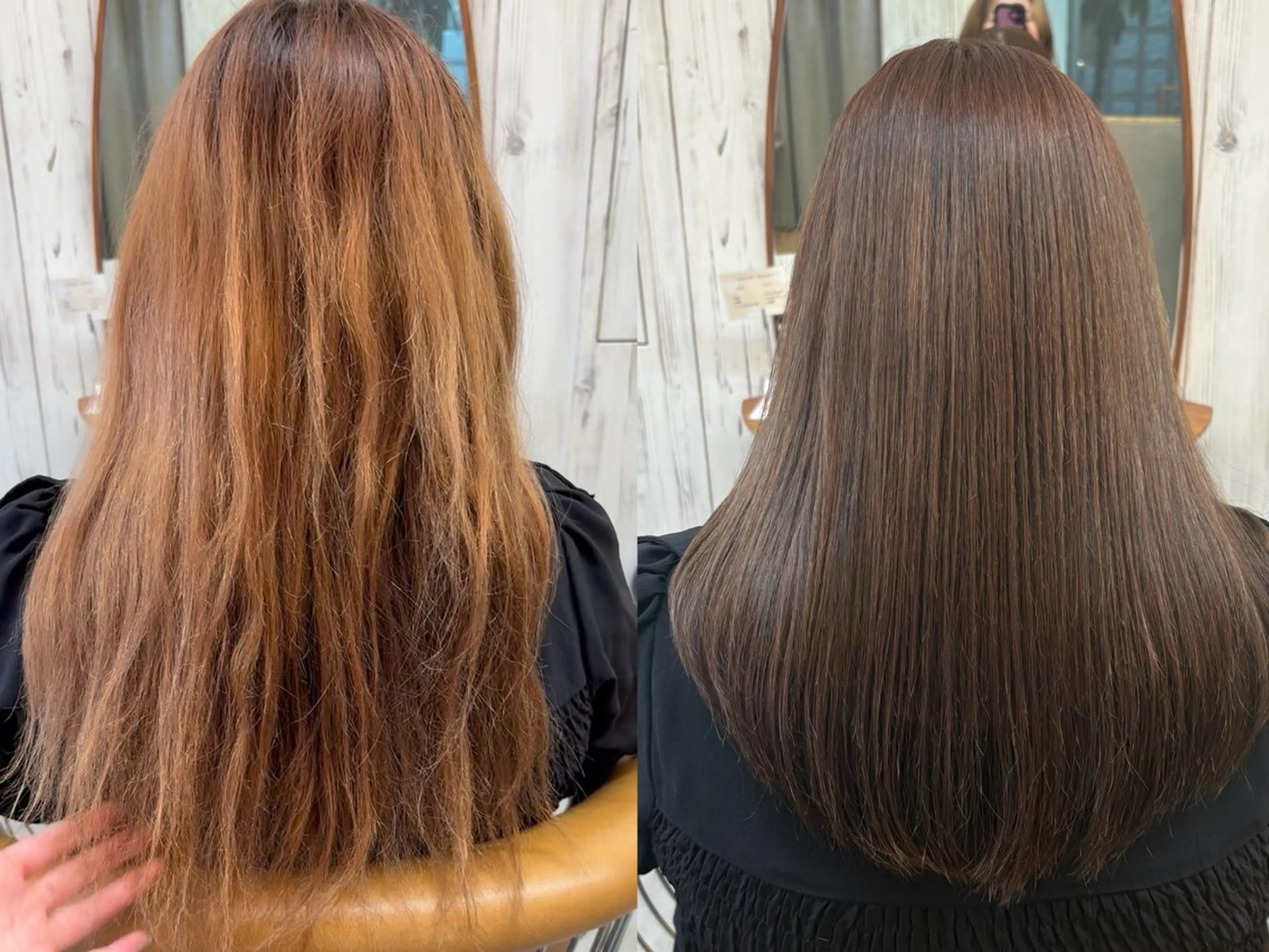 セミロング 縮毛矯正 トリートメント 🩵縮毛矯正/ブリー チ/髪質改善/いつかのヘアスタイル