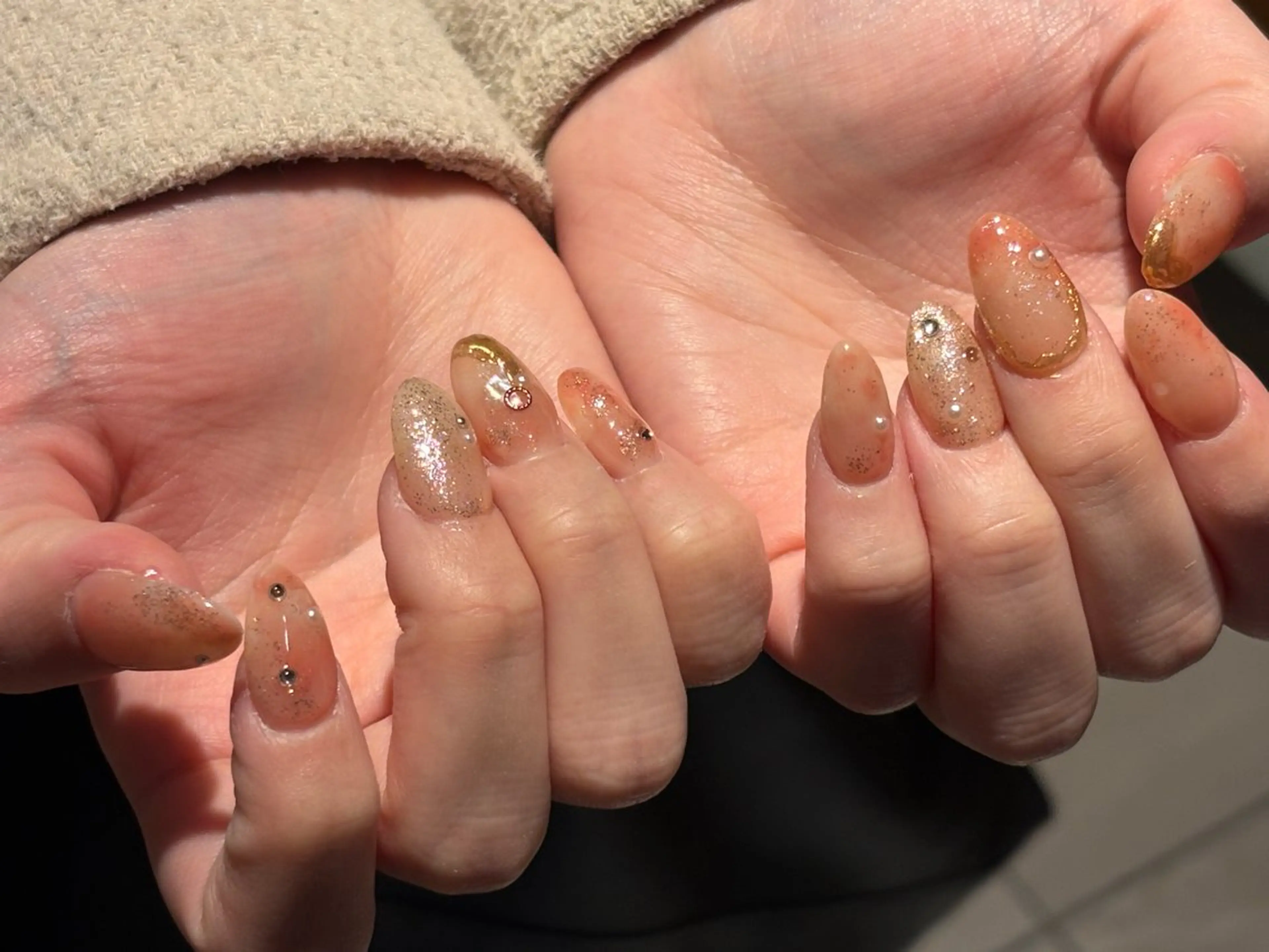 ネイル ハンドネイル 祇園 彩寧のネイルデザイン