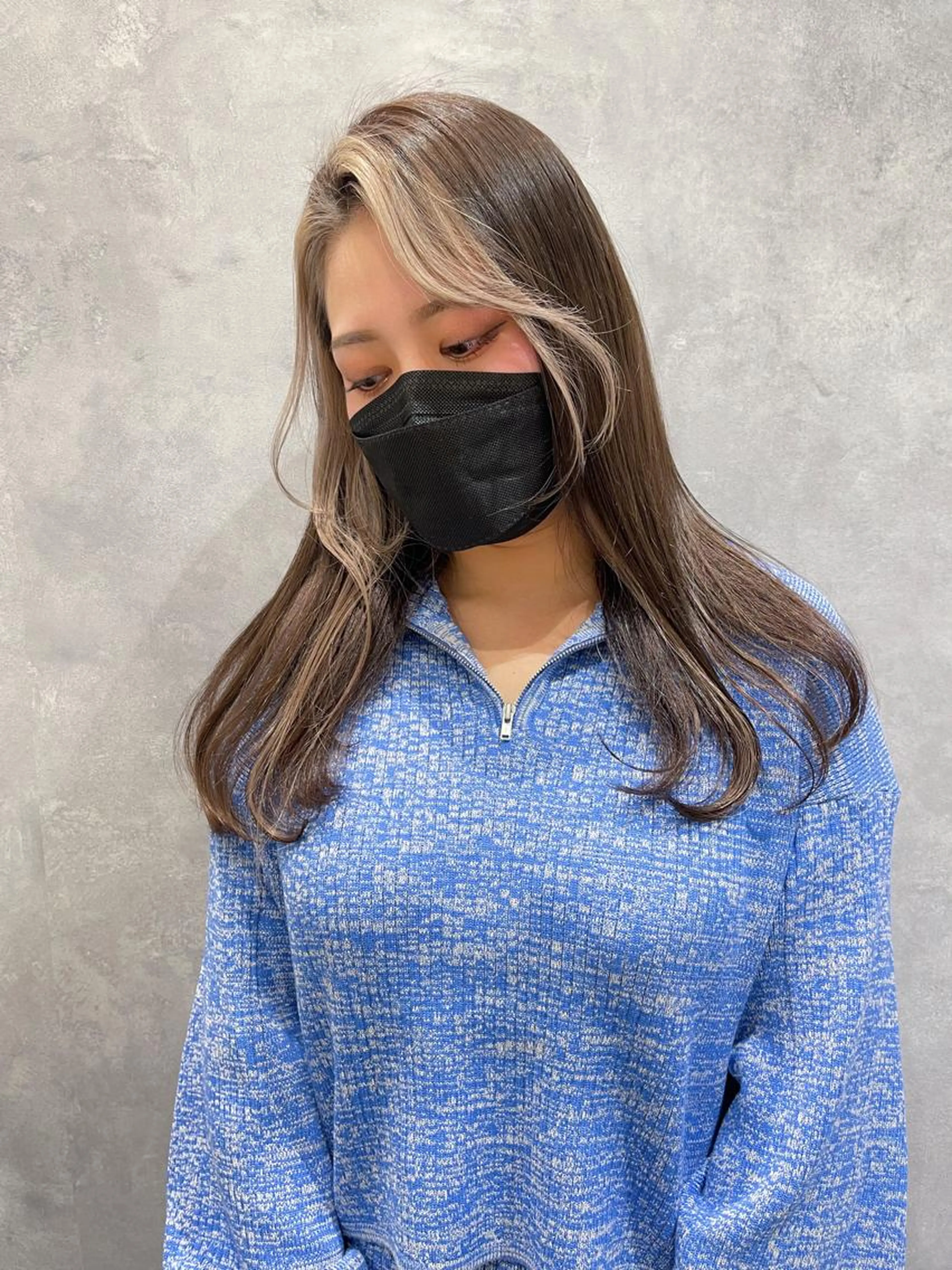 ◾️フェイスフレーミング◾️カット＋全体カラー＋部分ブリーチ＋サラ艶トリートメントの写真