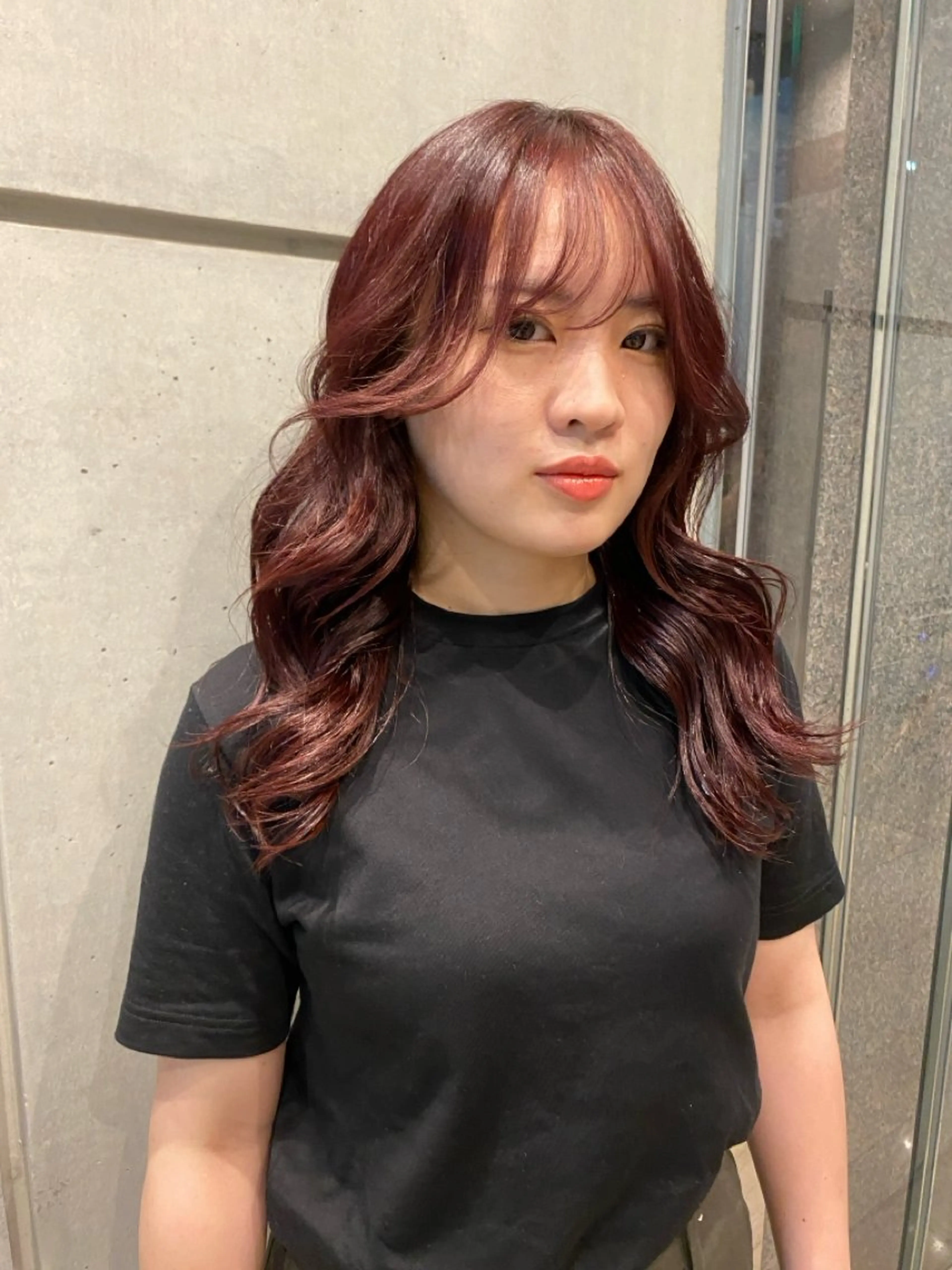 ロング カラー ヘアアレンジ ブリーチ ブリーチなしカラー abe yuikaのヘアスタイル