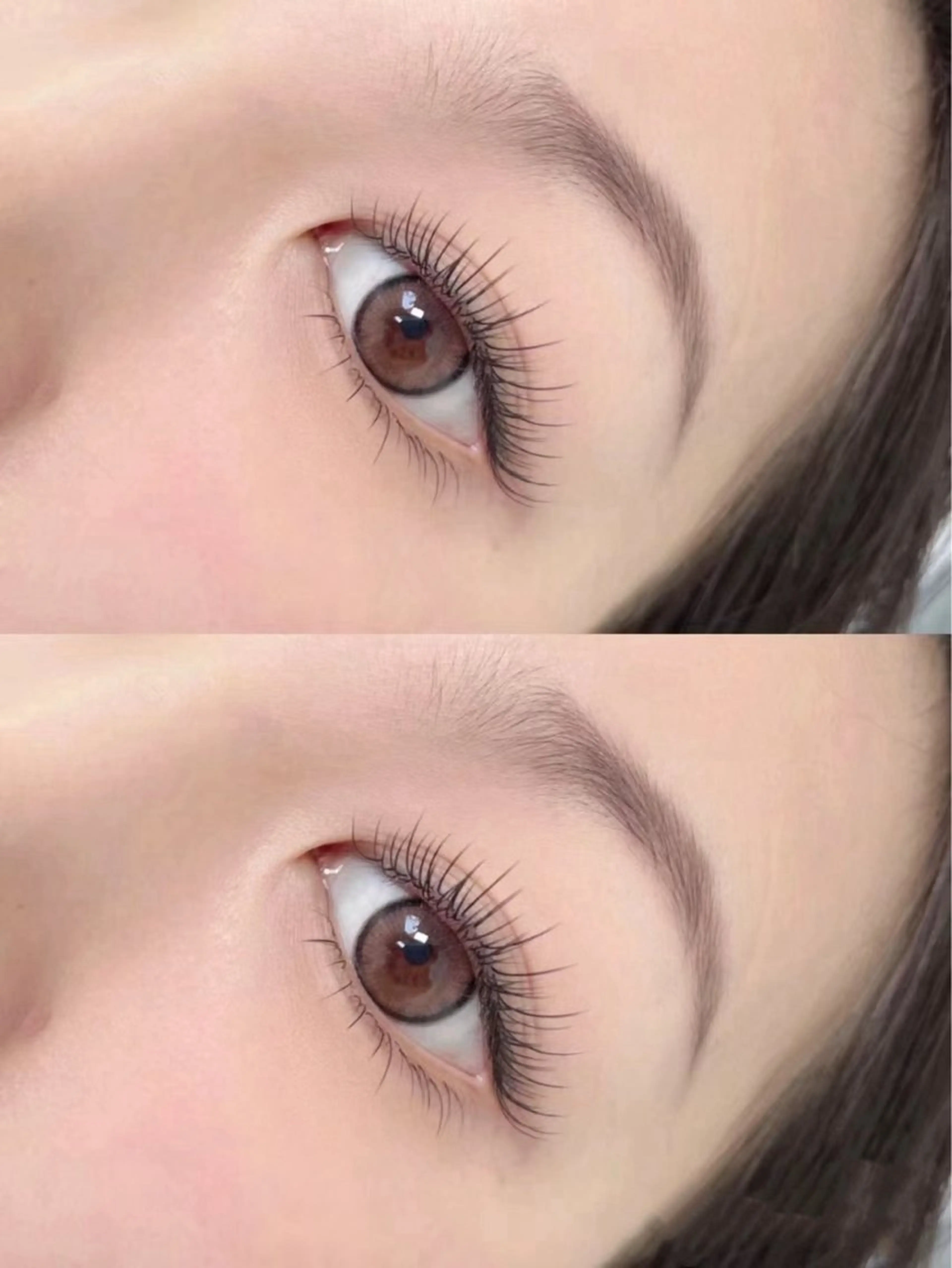 マツエク・マツパ バインドロック カラーマツエク フラットラッシュ ナチュラル パリジェンヌラッシュリフト YK• マツエクサロンのマツエク・マツパデザイン