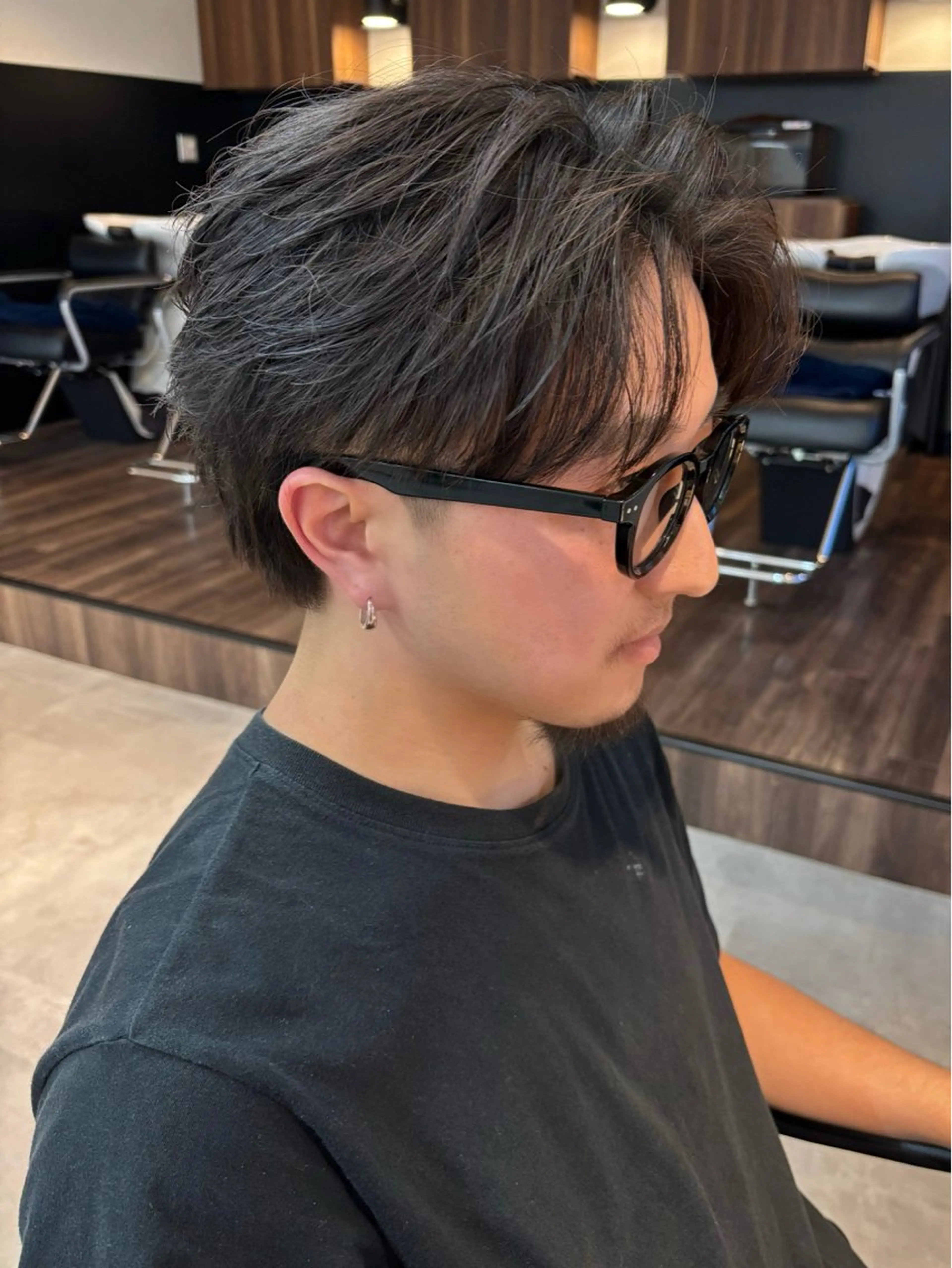 メンズ 保立/フェザーパーマ /メンズカット千葉のヘアスタイル