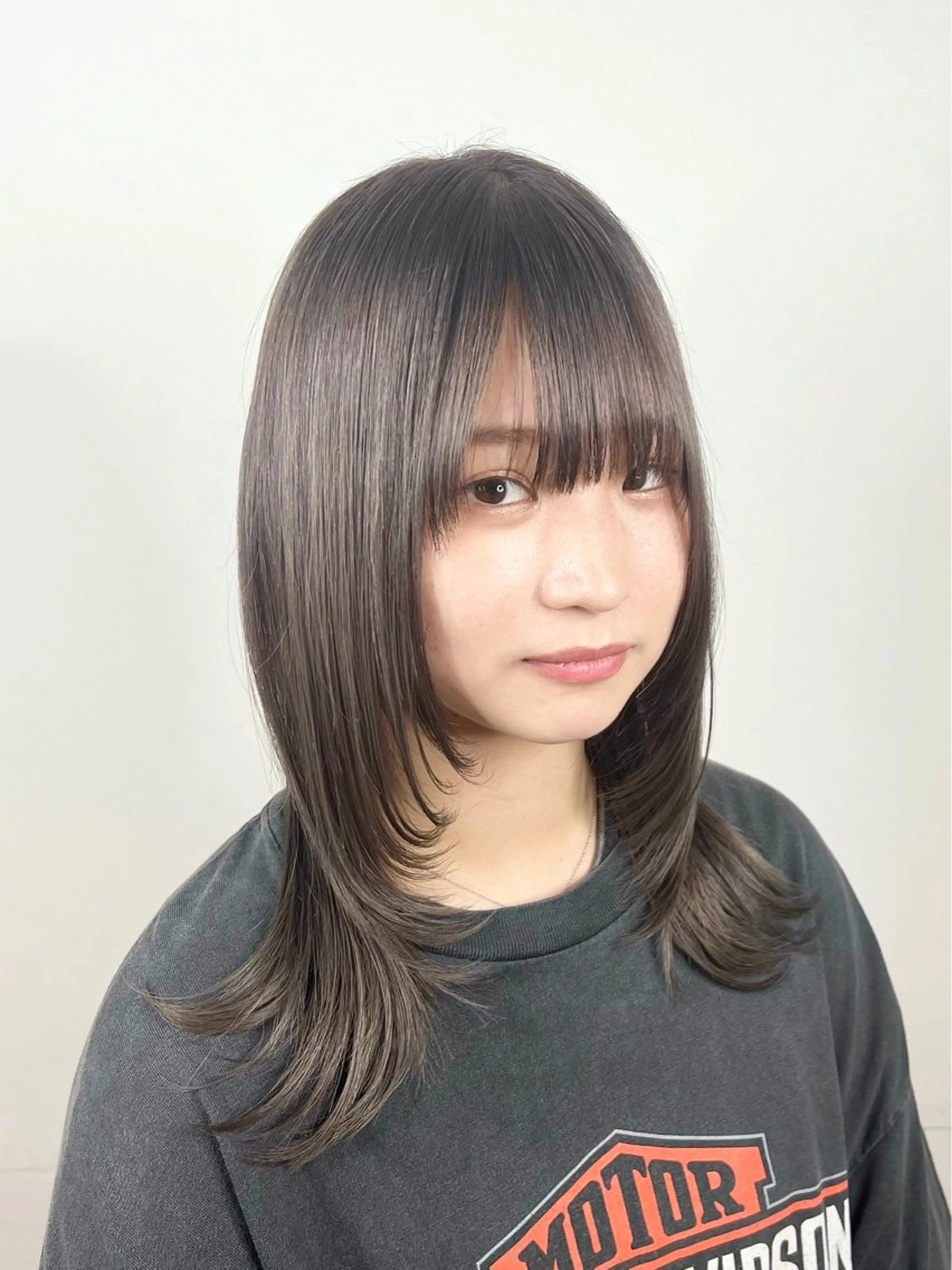 セミロング カラー 髪質改善 ウルフカット カット ヘアカラー トリートメント 🐺ウルフカット特化 🐺/今川尚睦のヘアスタイル