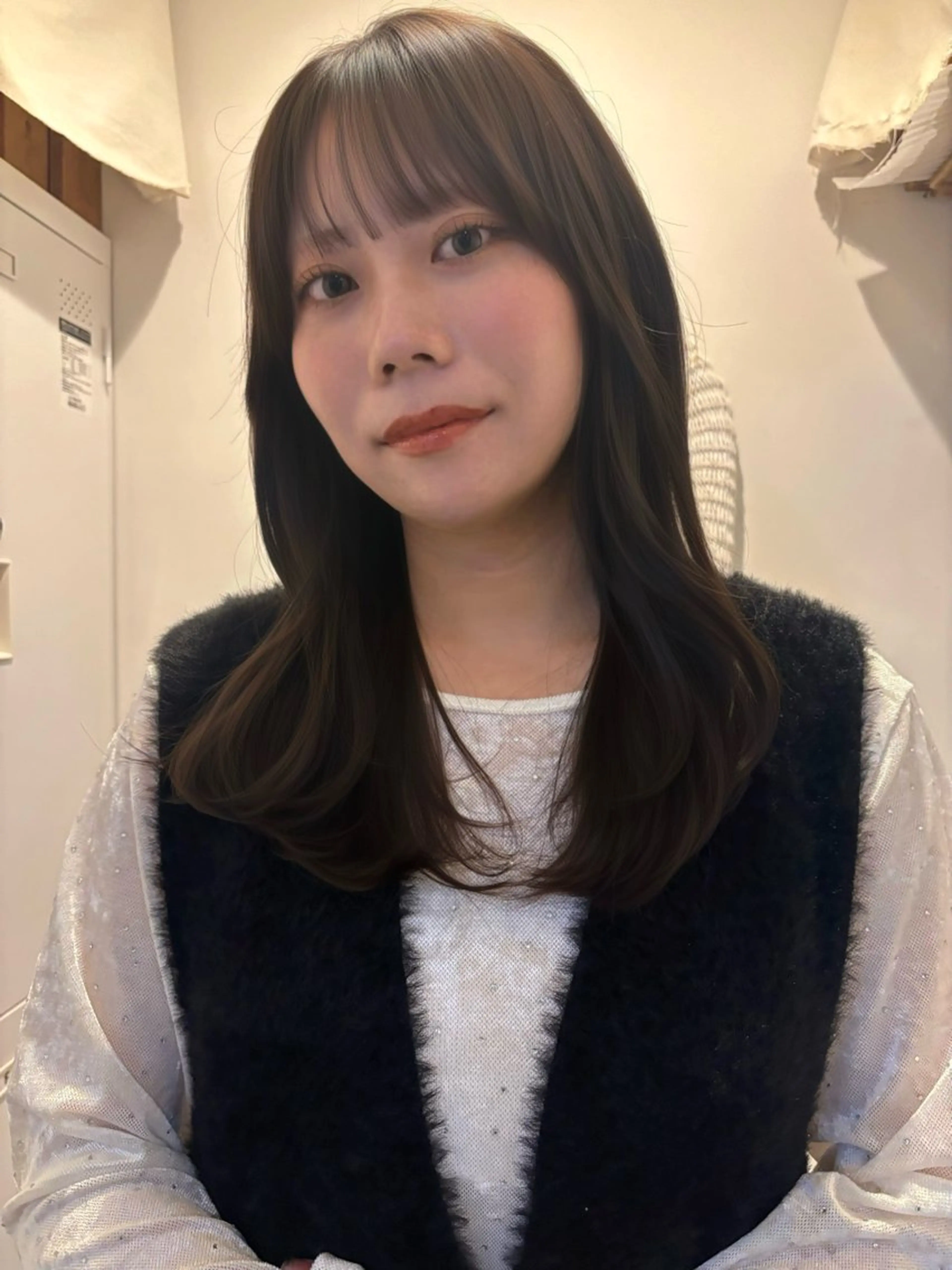 セミロング カット ヘアカラー トリートメント ウシロダ メグミ ／ボブ／透明感カラーのヘアスタイル