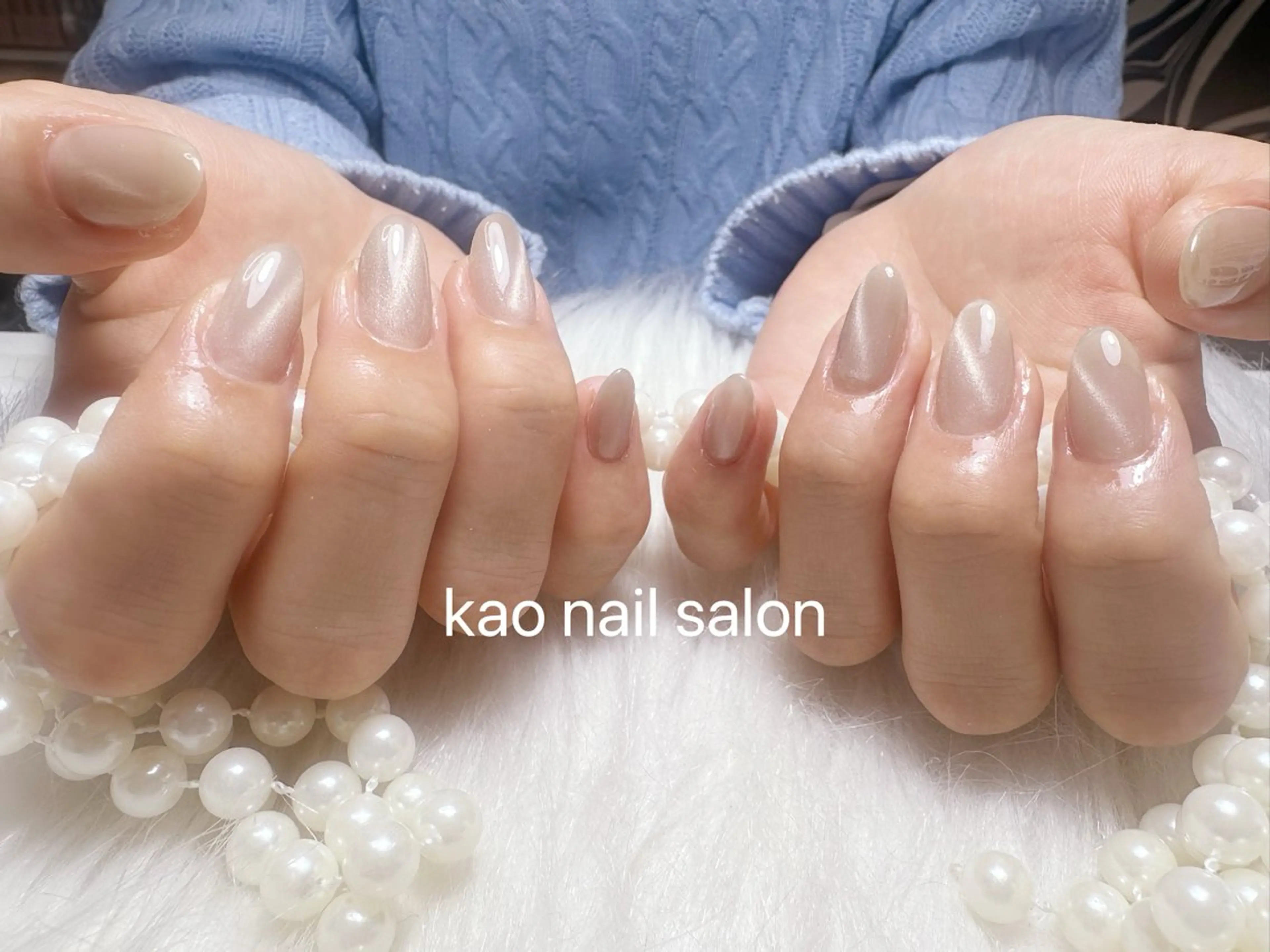 ネイル kao nail マグネット/長さだしのネイルデザイン