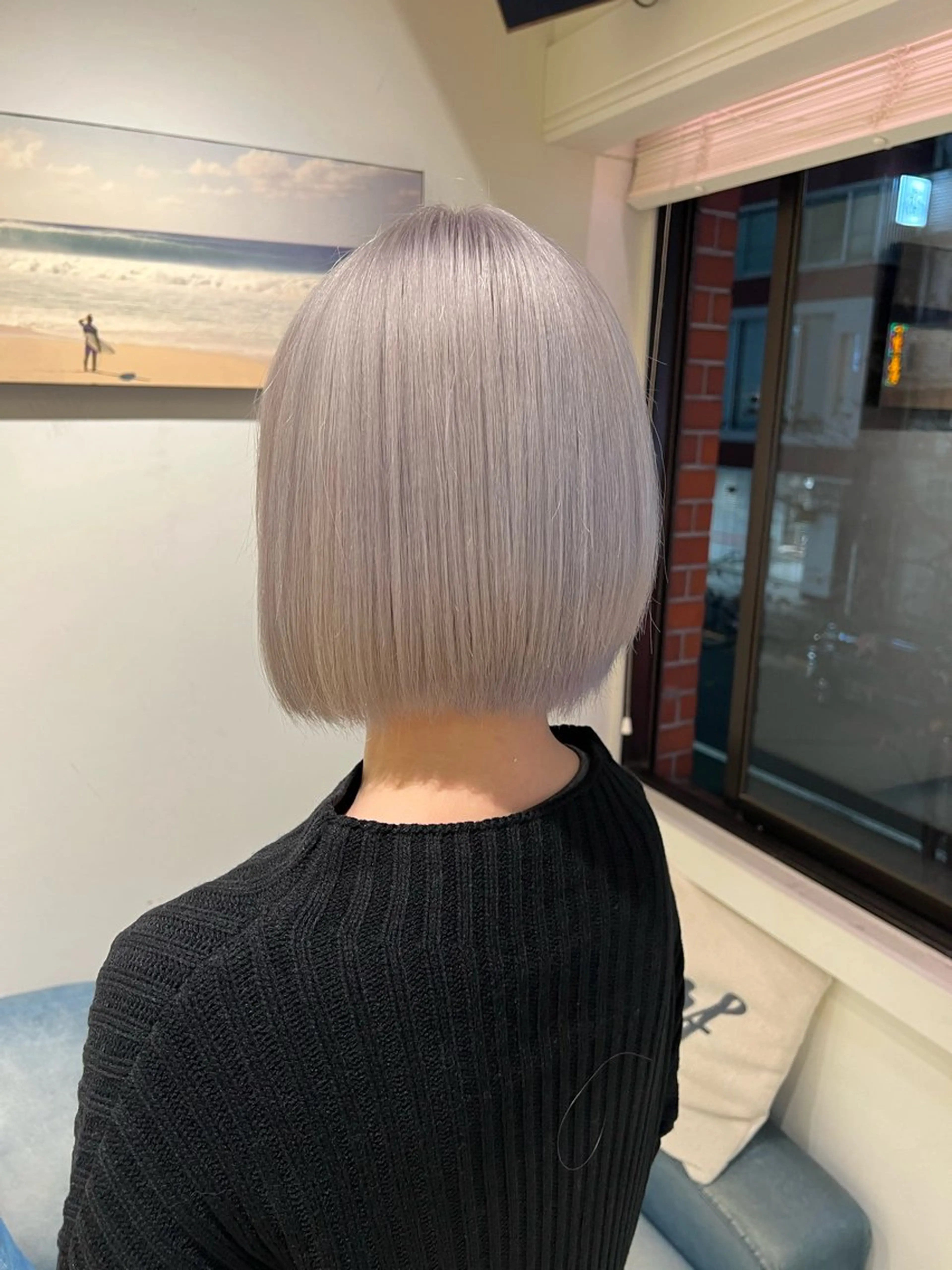 ミディアム ヘアカラー トリートメント 渋谷ハイトーン/ デザインカラー阿部のヘアスタイル