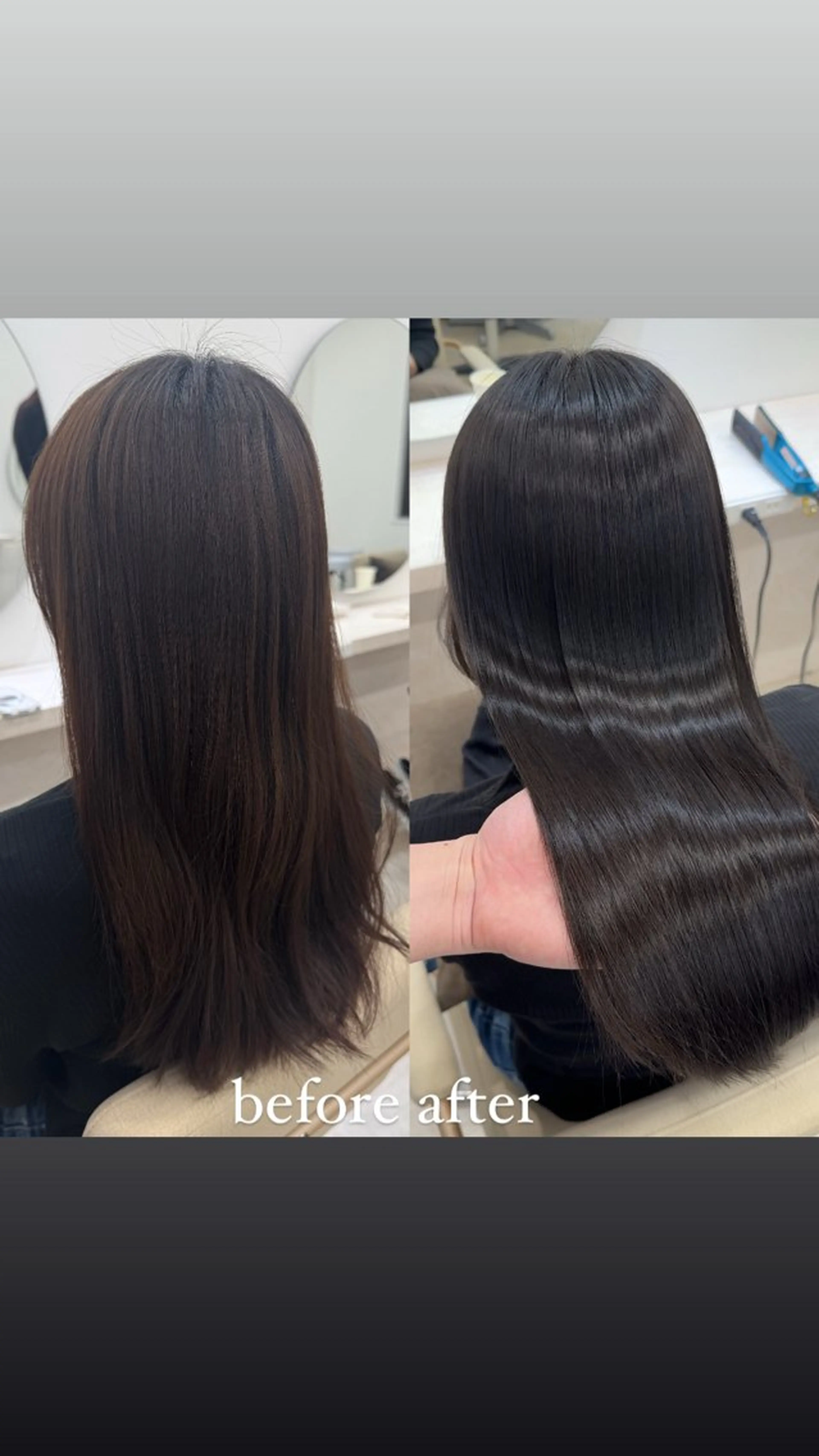 ロング ケアカラー 髪質改善 縮毛矯正 トリートメント 酸性ストレート カット 縮毛矯正 トリートメント 髪質改善×縮毛矯正 Core 片山健太のヘアスタイル