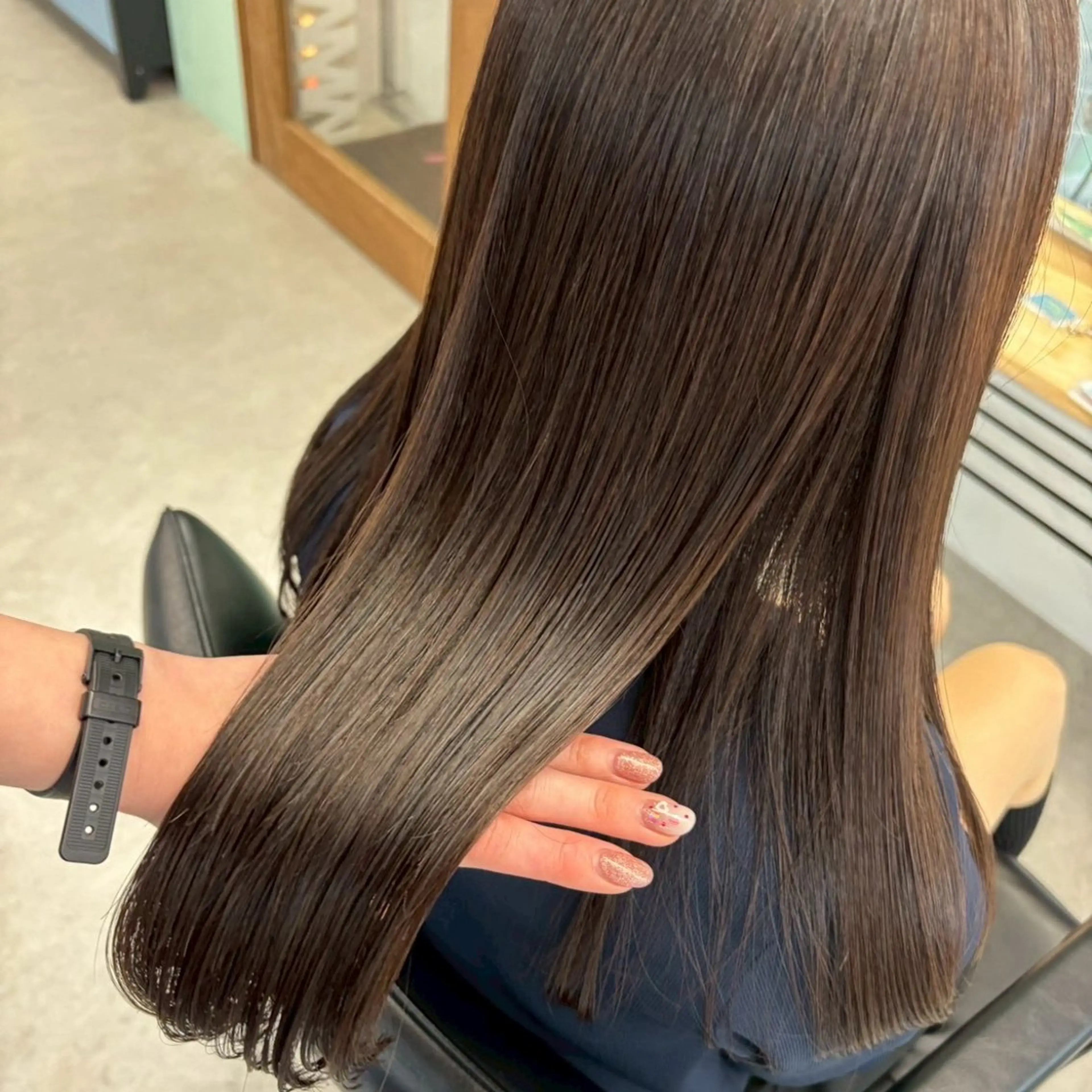 セミロング トリートメント 横浜カラーモデル/ オージュア/ミユ🐰のヘアスタイル