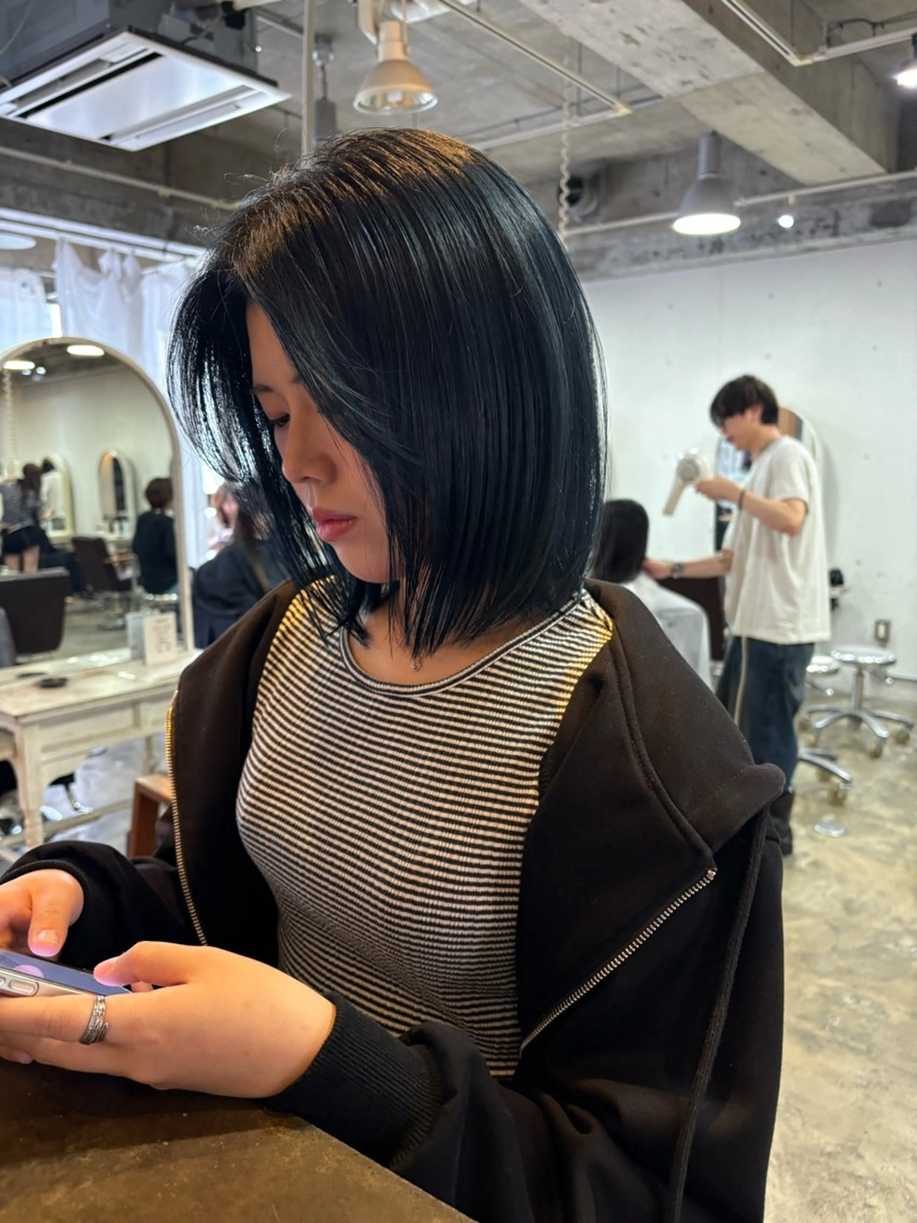 ミディアム ヘアカラー 福岡美容室ハイトーン koudaiのヘアスタイル