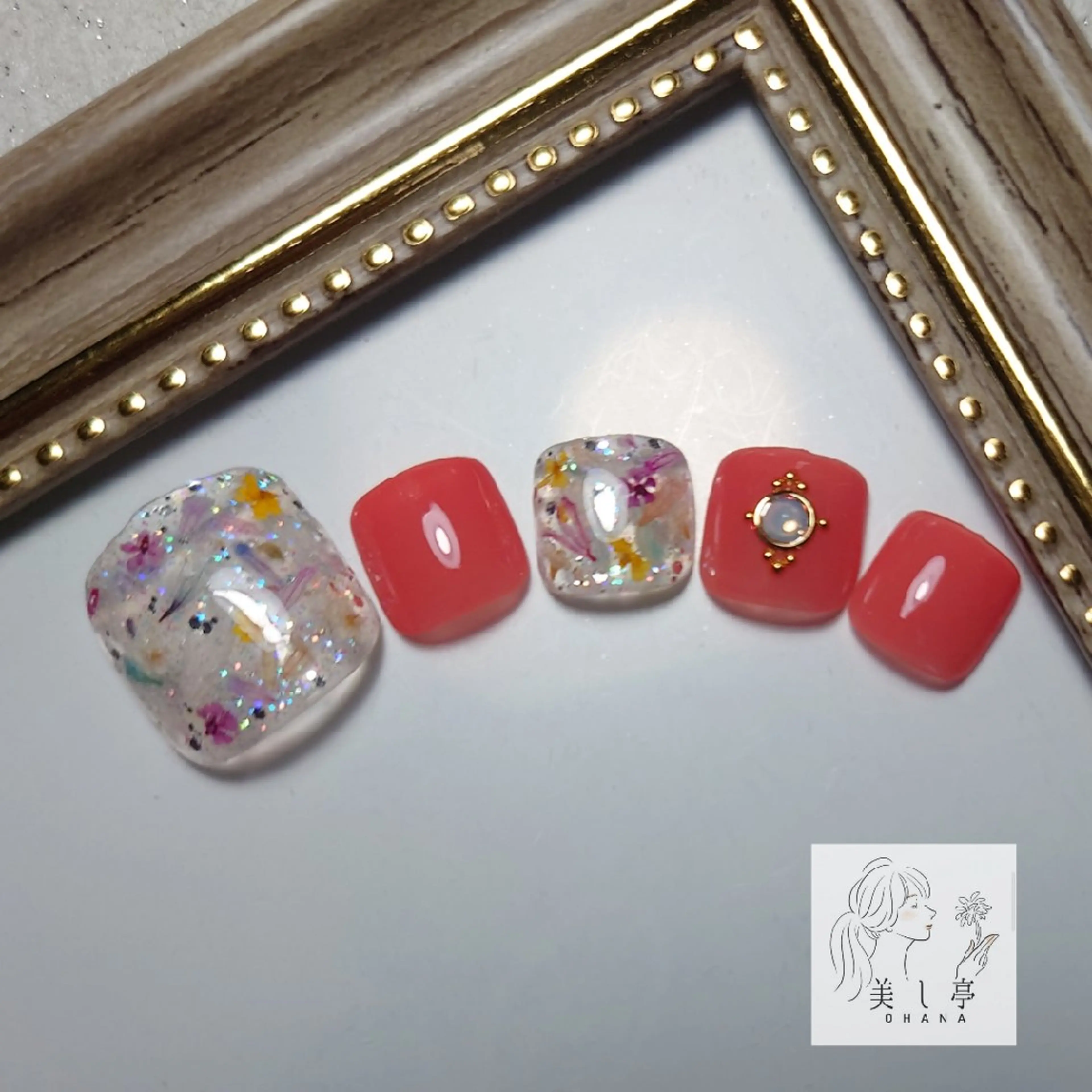 ネイル 美し亭 OHANAのネイルデザイン