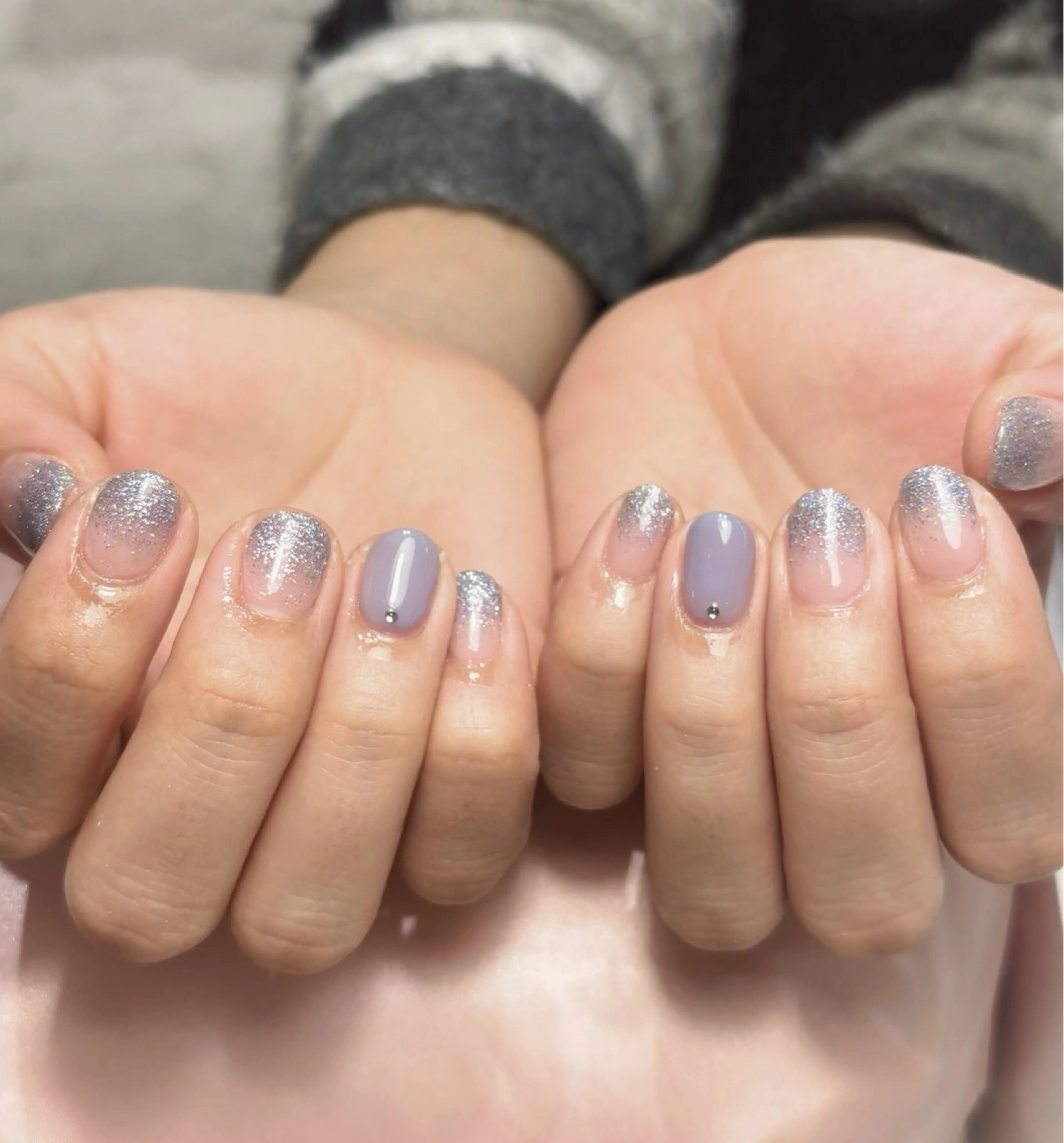 ネイル オフィスネイル ストーンネイル Nail＆Eye Cheriのネイルデザイン