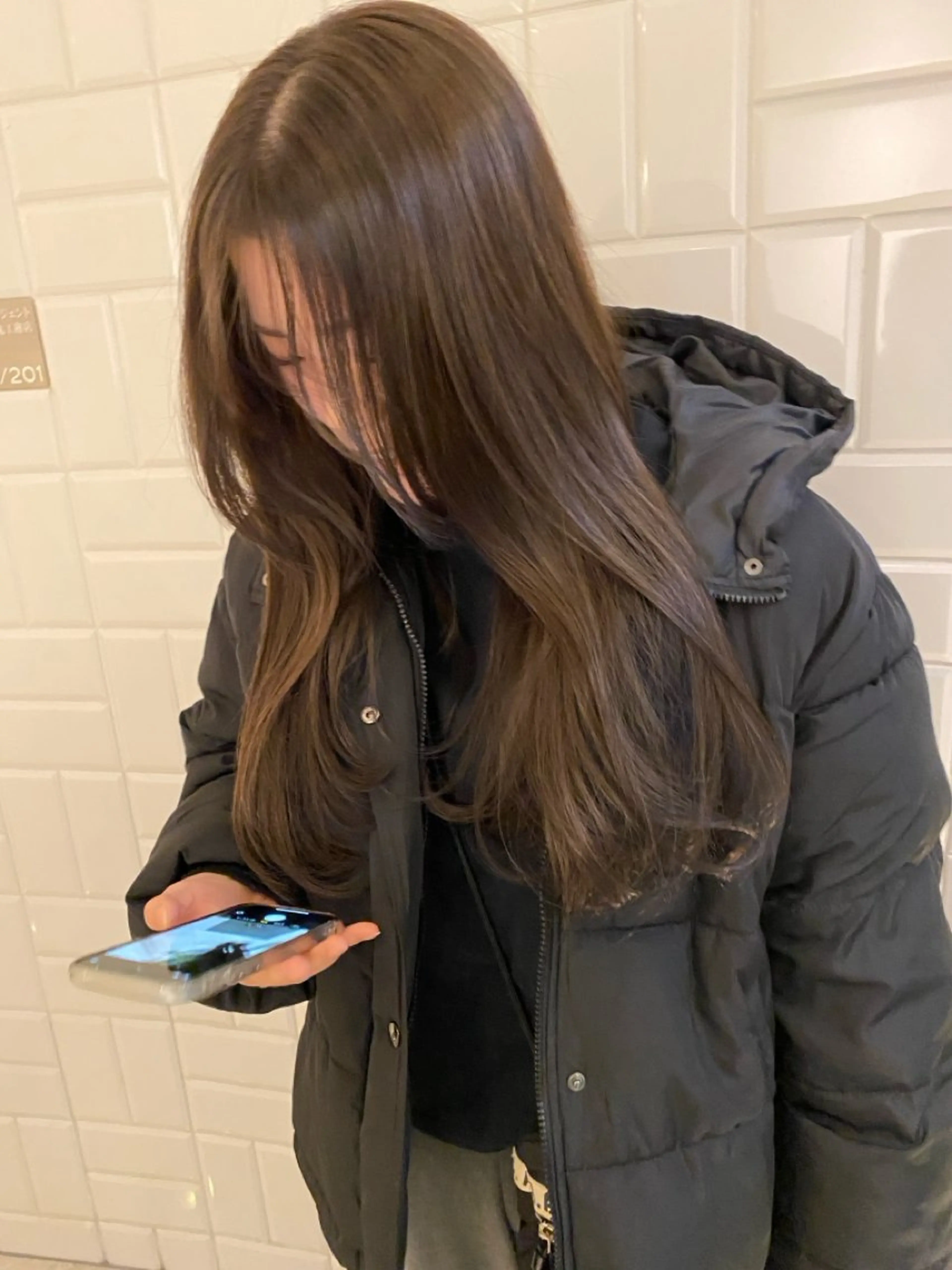 ロング みやけ ひなのヘアスタイル