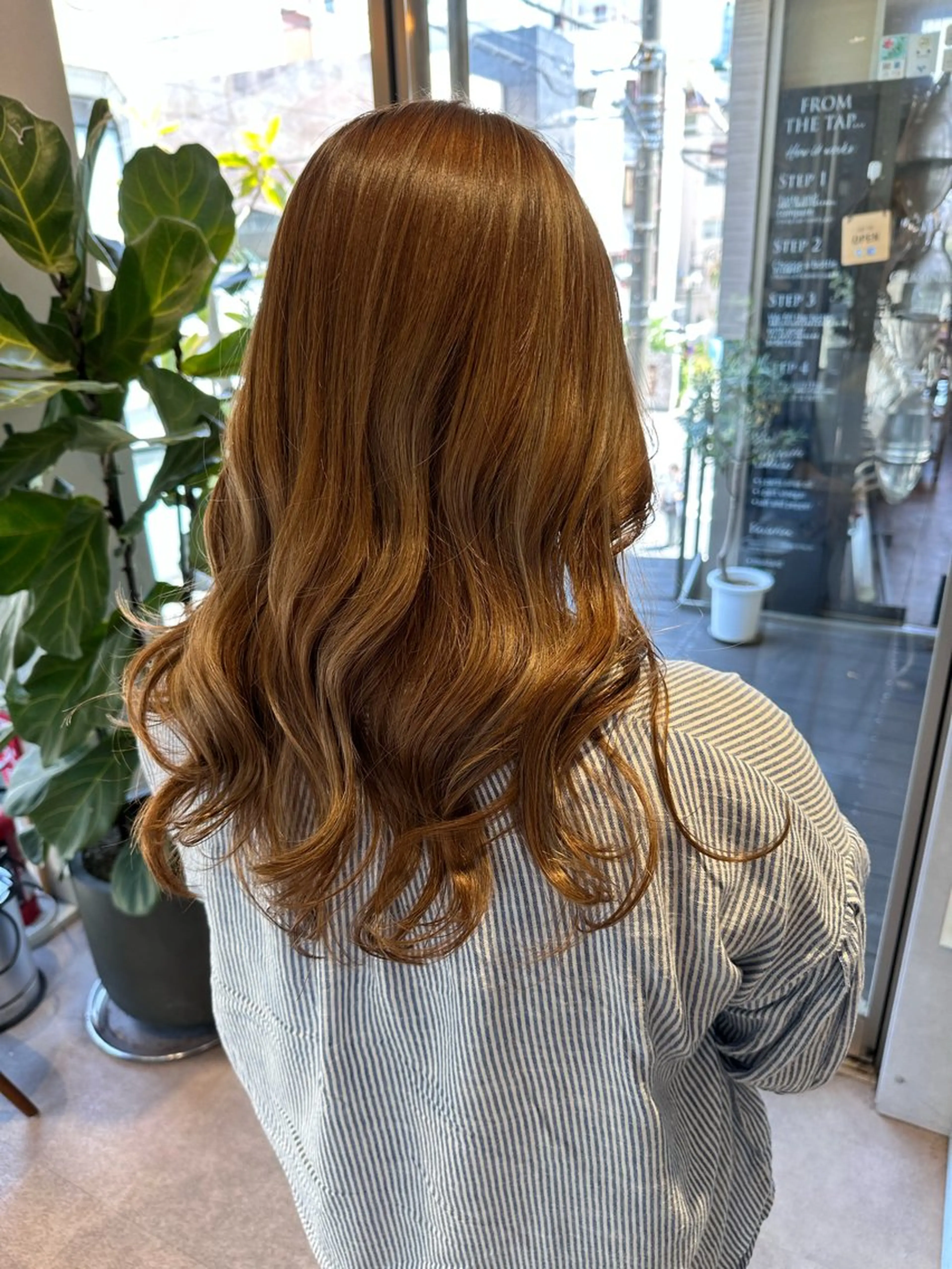 ロング カラー カット 韓国風/オシャレ /縮毛矯正/滝口琴未のヘアスタイル