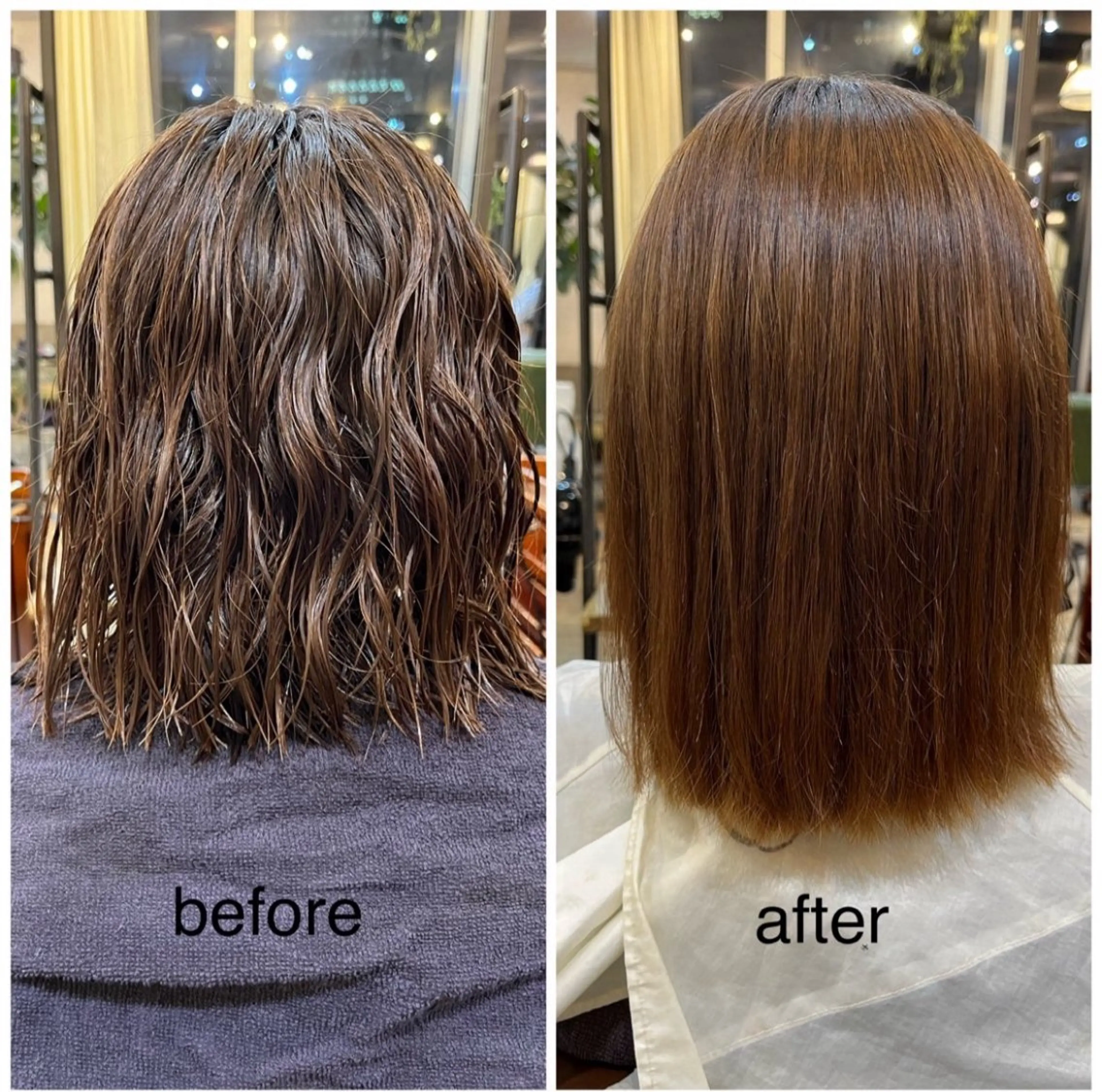 特別価格！ 艶々縮毛矯正✨️＋熱ダメージケアトリートメント付き！¥22000→¥5500の写真