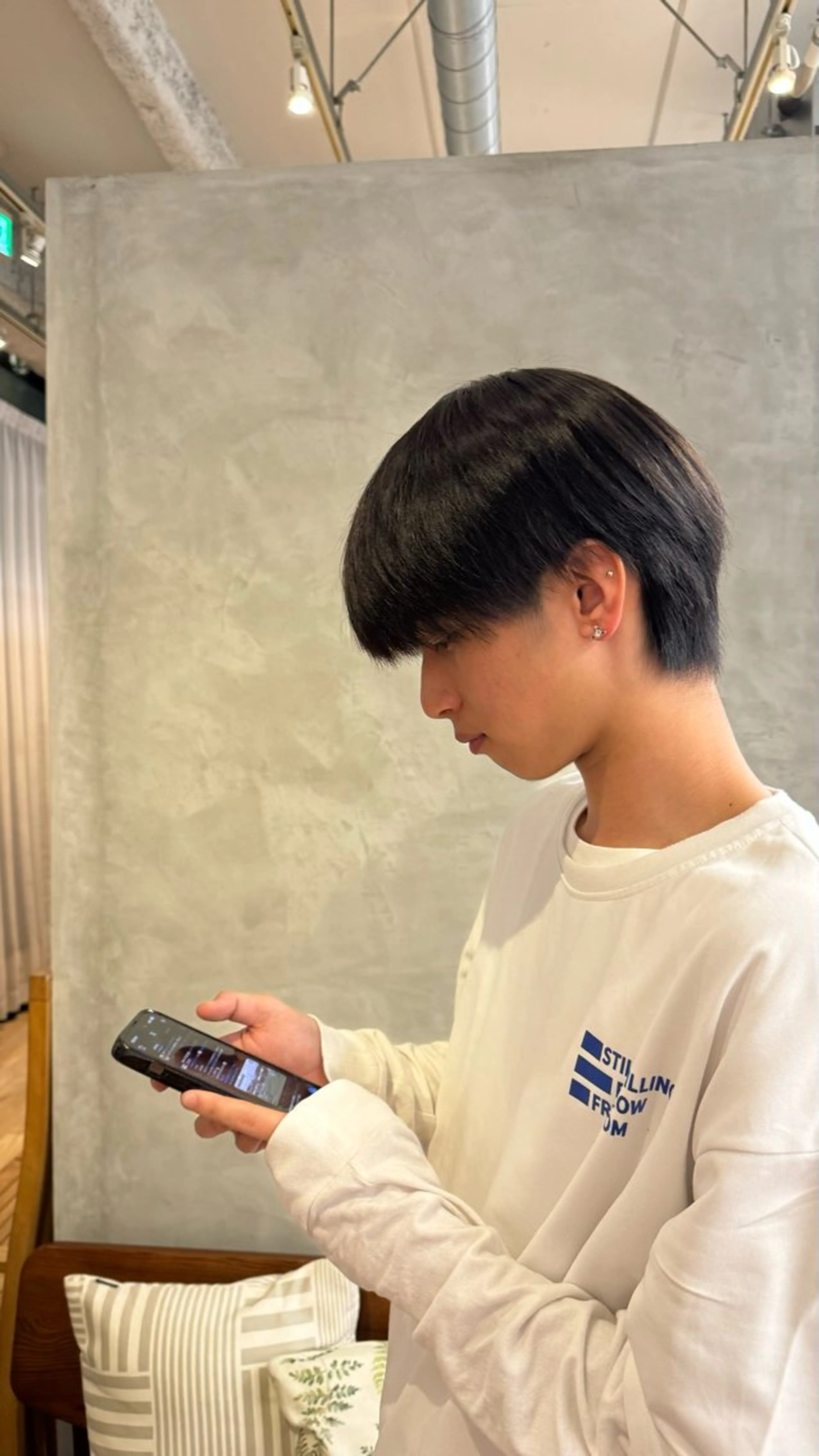 ショート カラー メンズ ヘアカラー カットモデル募集🫧 Meiのヘアスタイル