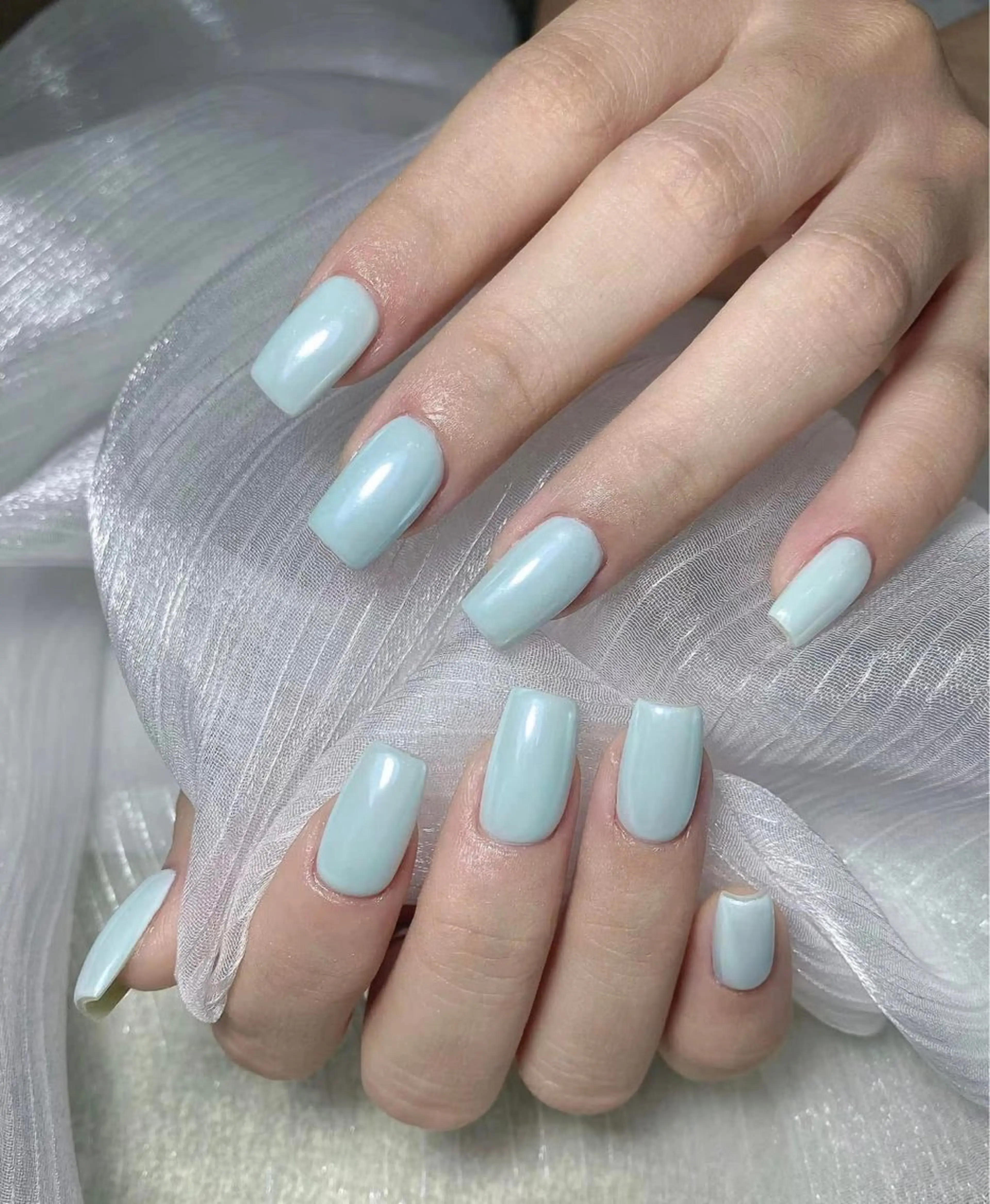 ネイル チークネイル フレンチネイル グラデーション キラキラネイル 韓国ネイル Minette nailHuongのネイルデザイン