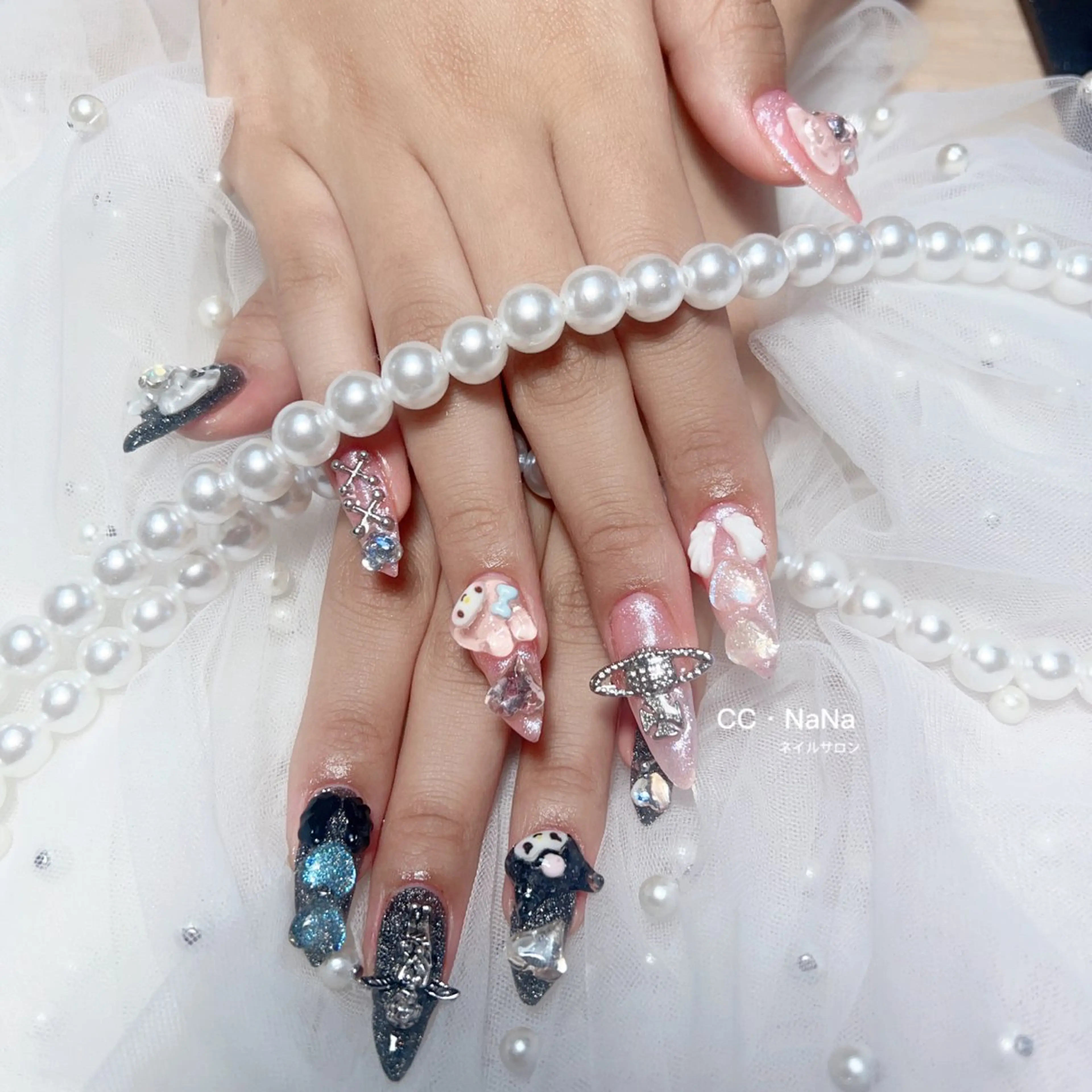 ネイル ハンドネイル CCNaNaスカルプ 長さだし専門💎Yoのネイルデザイン