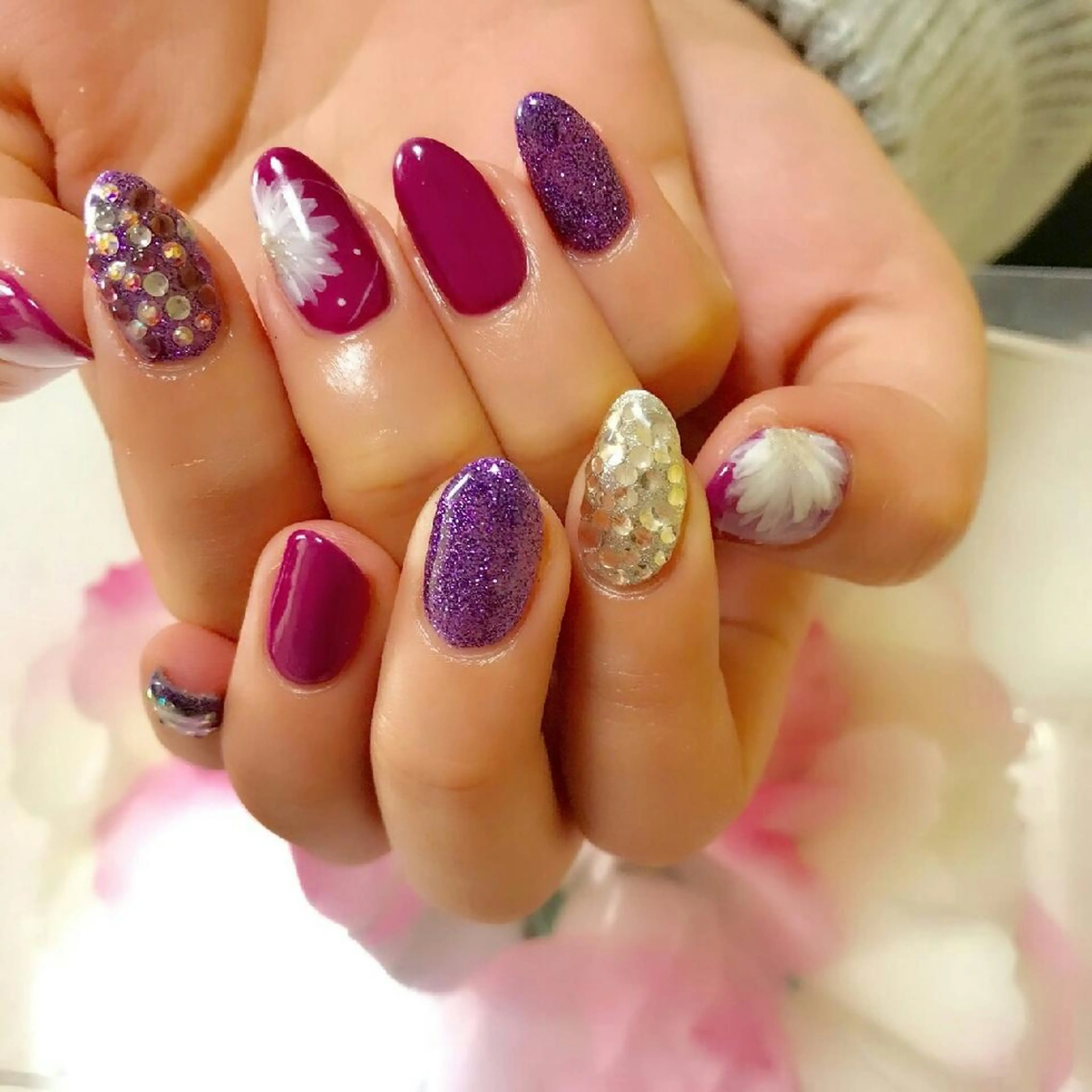 ネイル フラワーネイル nail salon ipuniのネイルデザイン