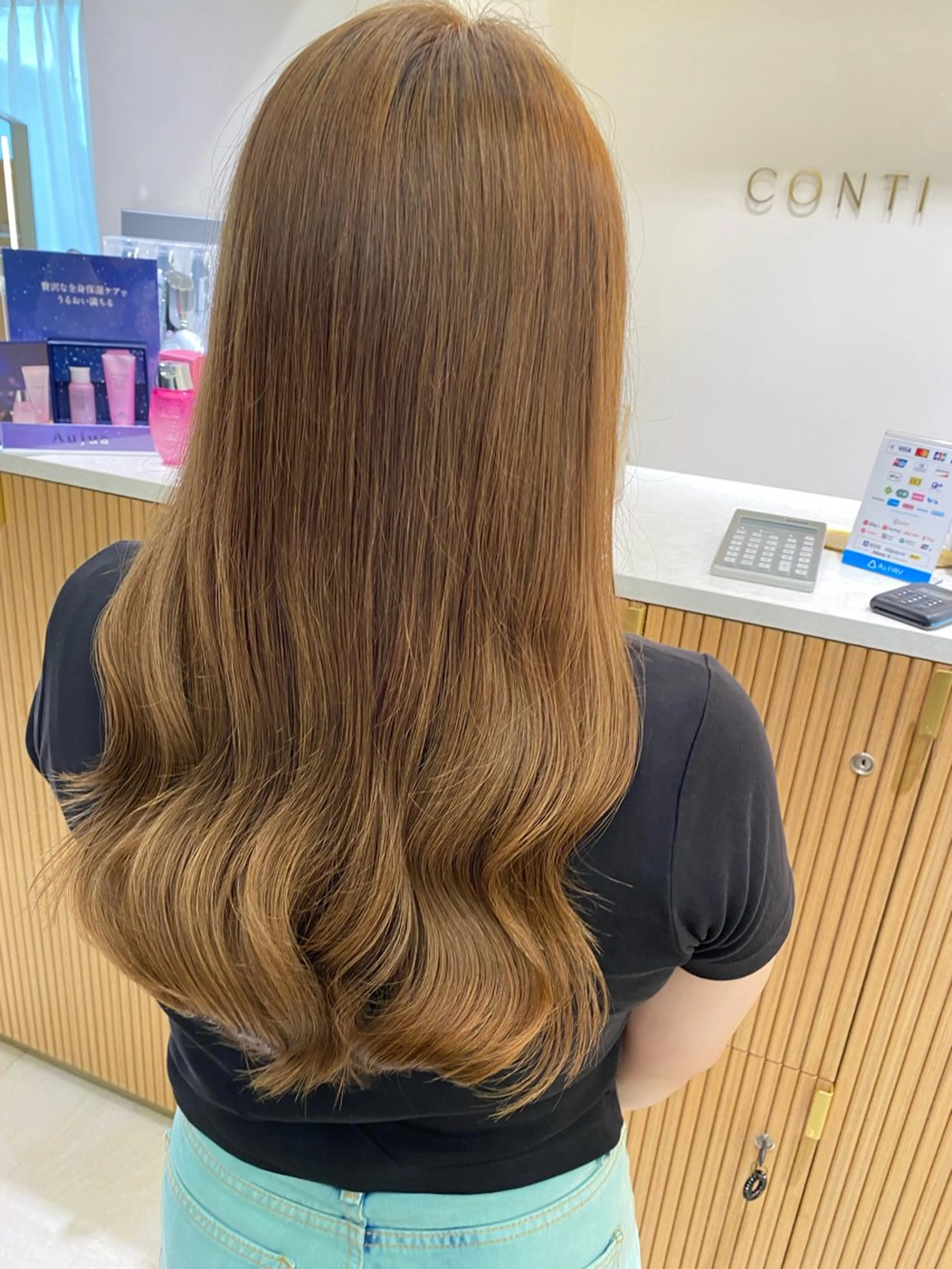 ロング カラー ベージュカラー ブリーチ オリーブベージュ 似合わせヘア 💇🏻‍♀/マリアのヘアスタイル