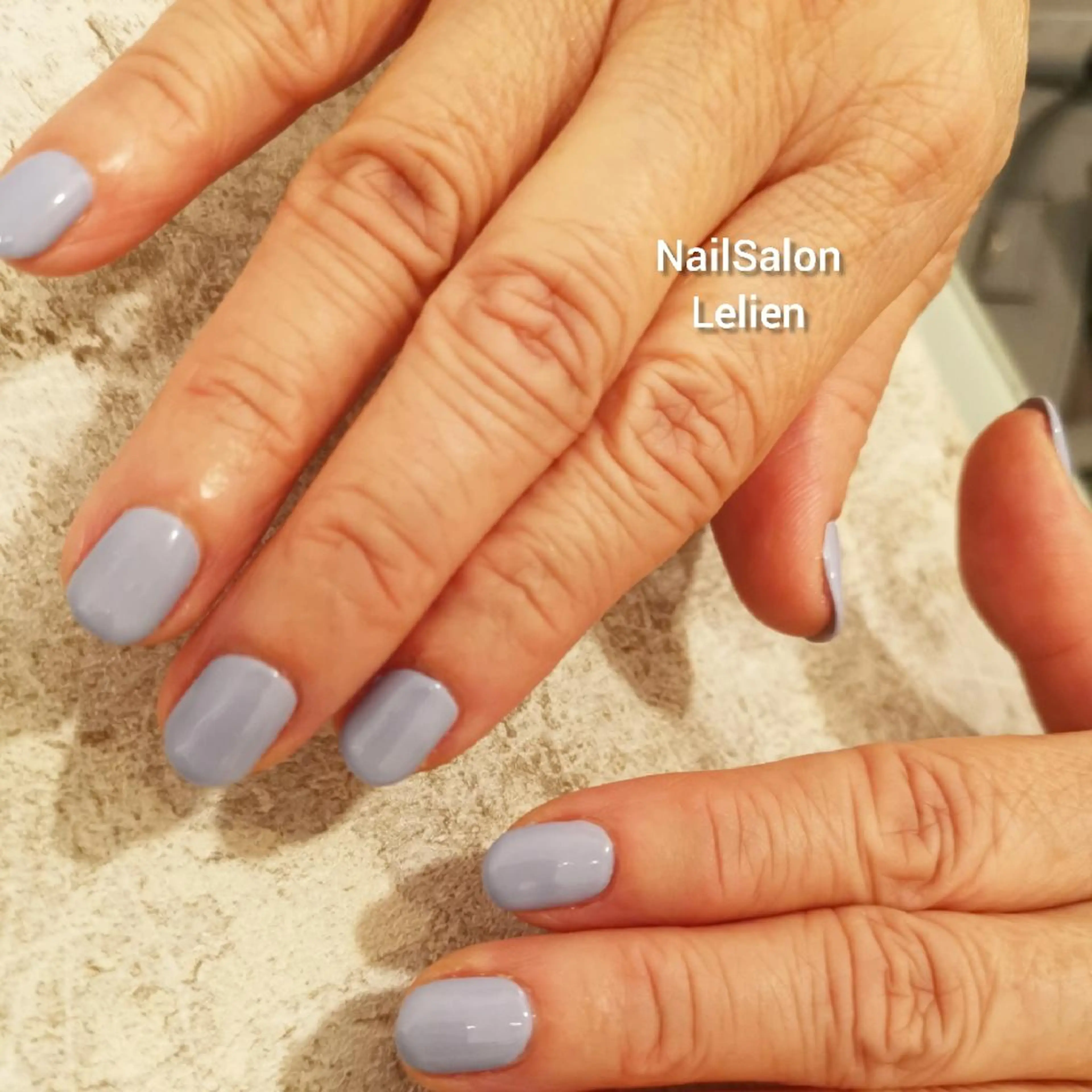 ネイル ブルー ワンカラーネイル 人気エリア💖完全個室【ルリエ】所属・ネイルサロン Lelienルリエのネイルデザイン