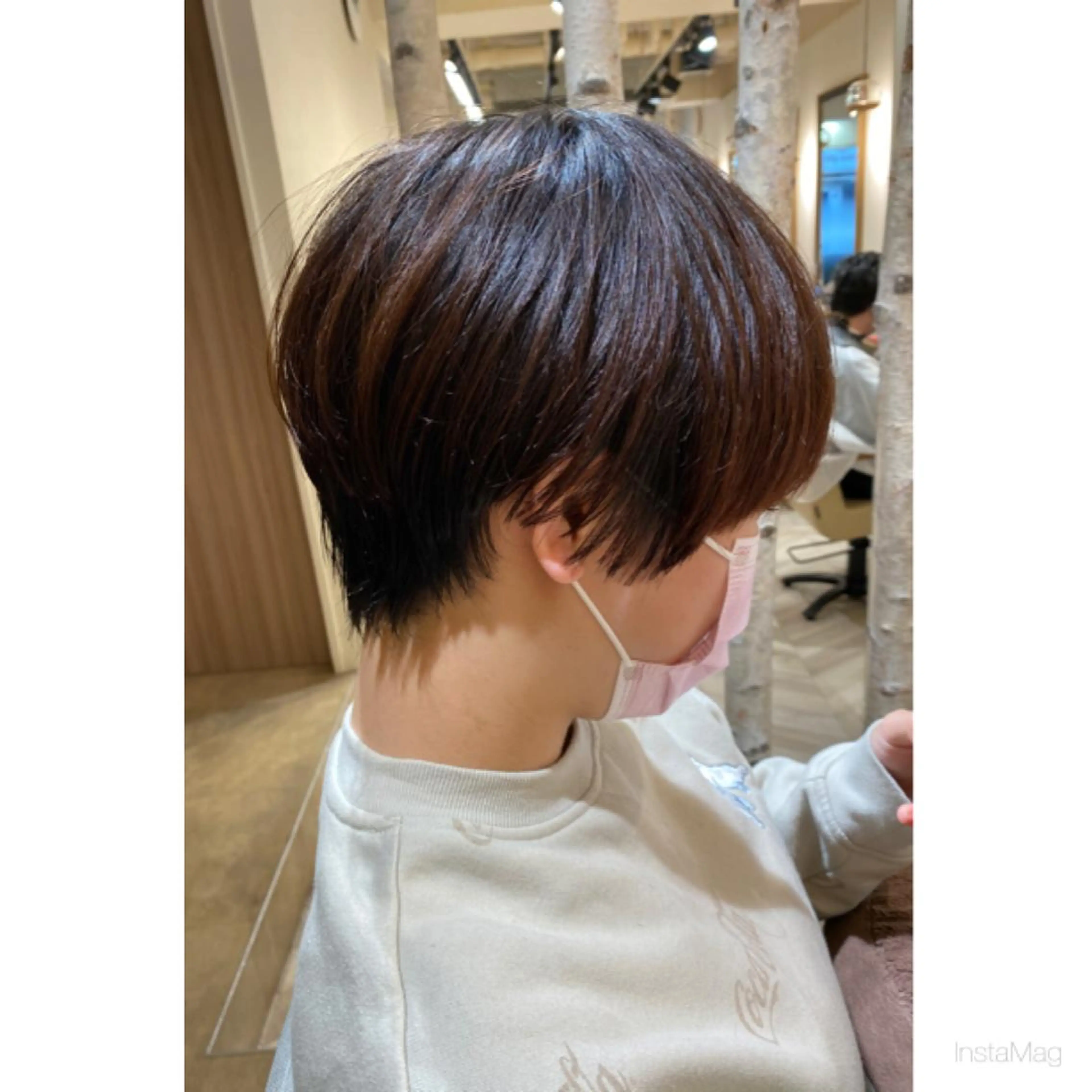 ショート ショートヘア 岩間 香純のヘアスタイル