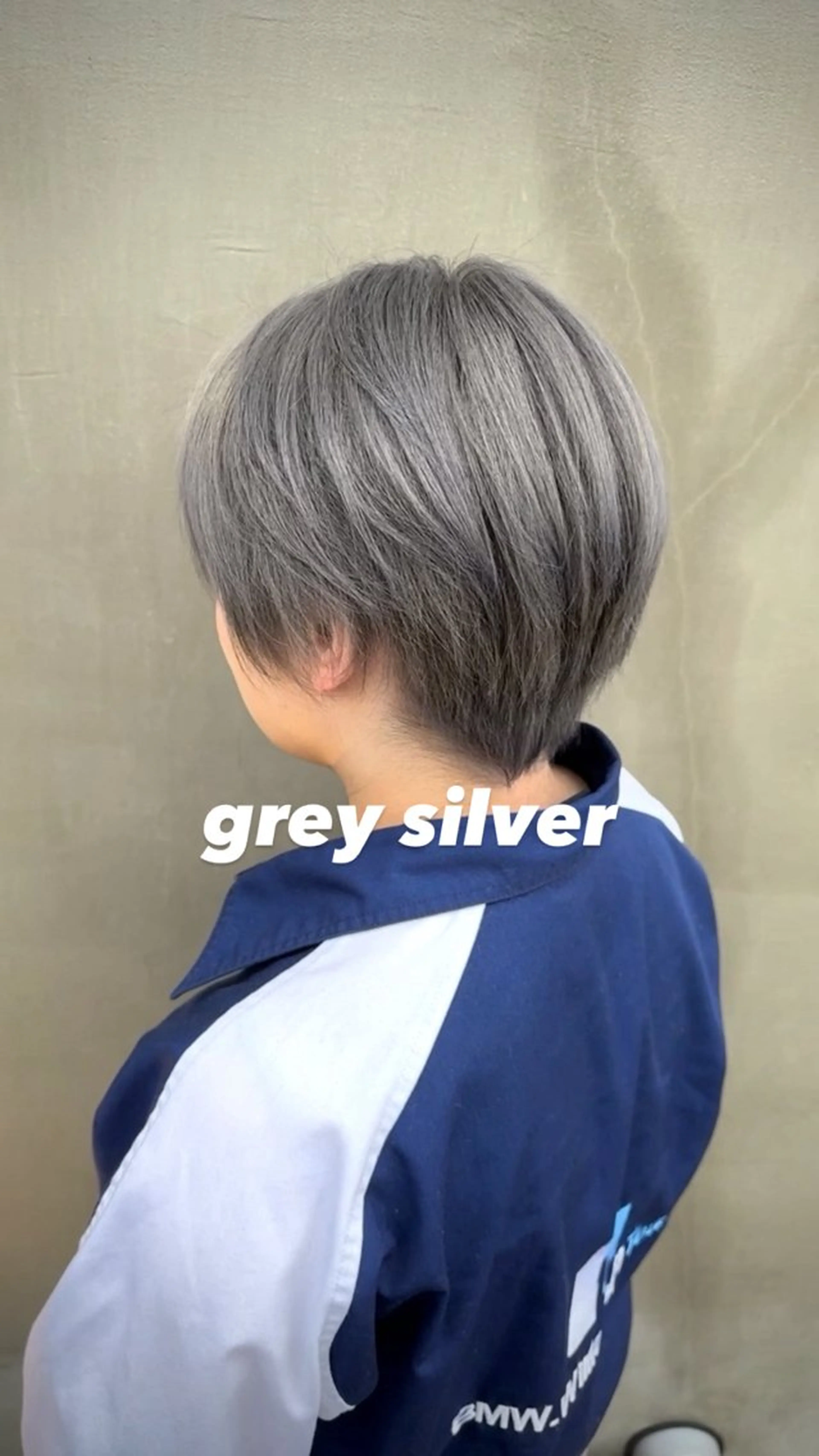 ショート カラー ブリーチ シルバー 各務原/カラー/ブリ ーチお任せください！のヘアスタイル