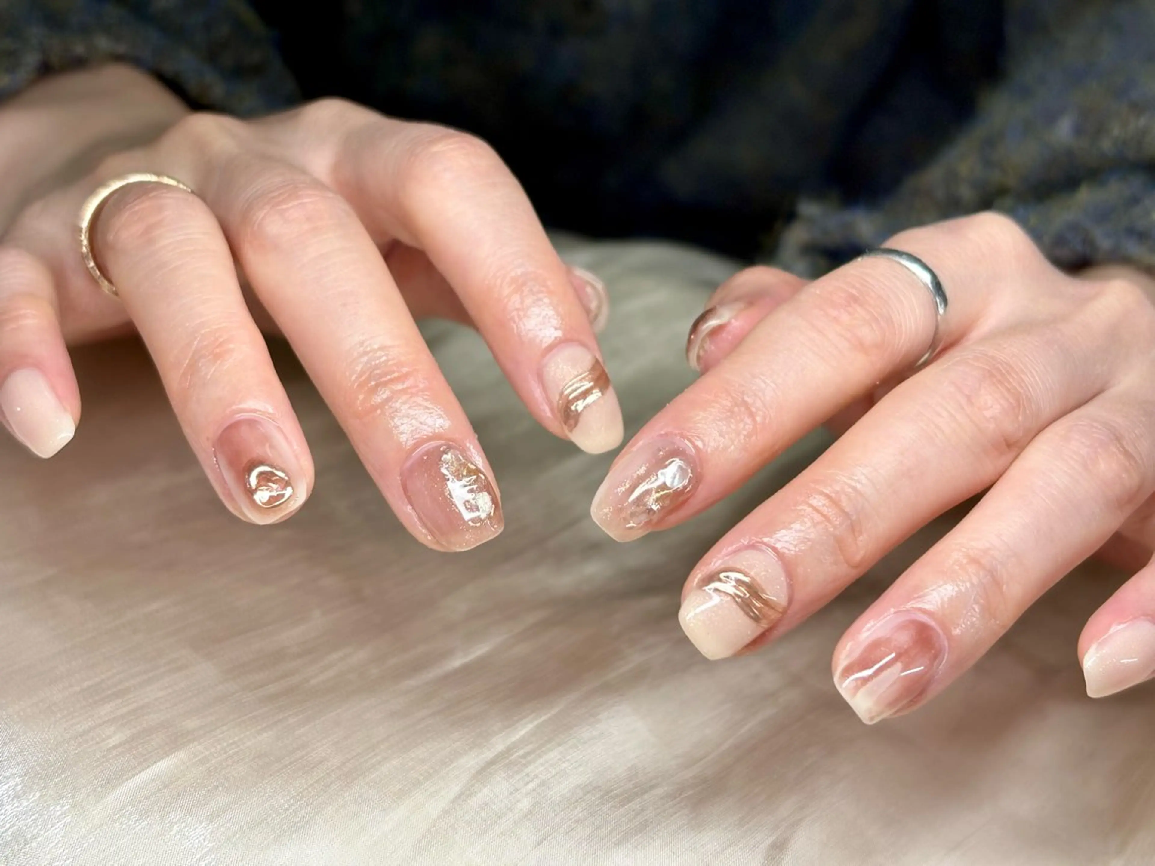 ネイル ジェルネイル ニュアンスネイル ハンドネイル ハンドケア ETE LUNA NAILのネイルデザイン