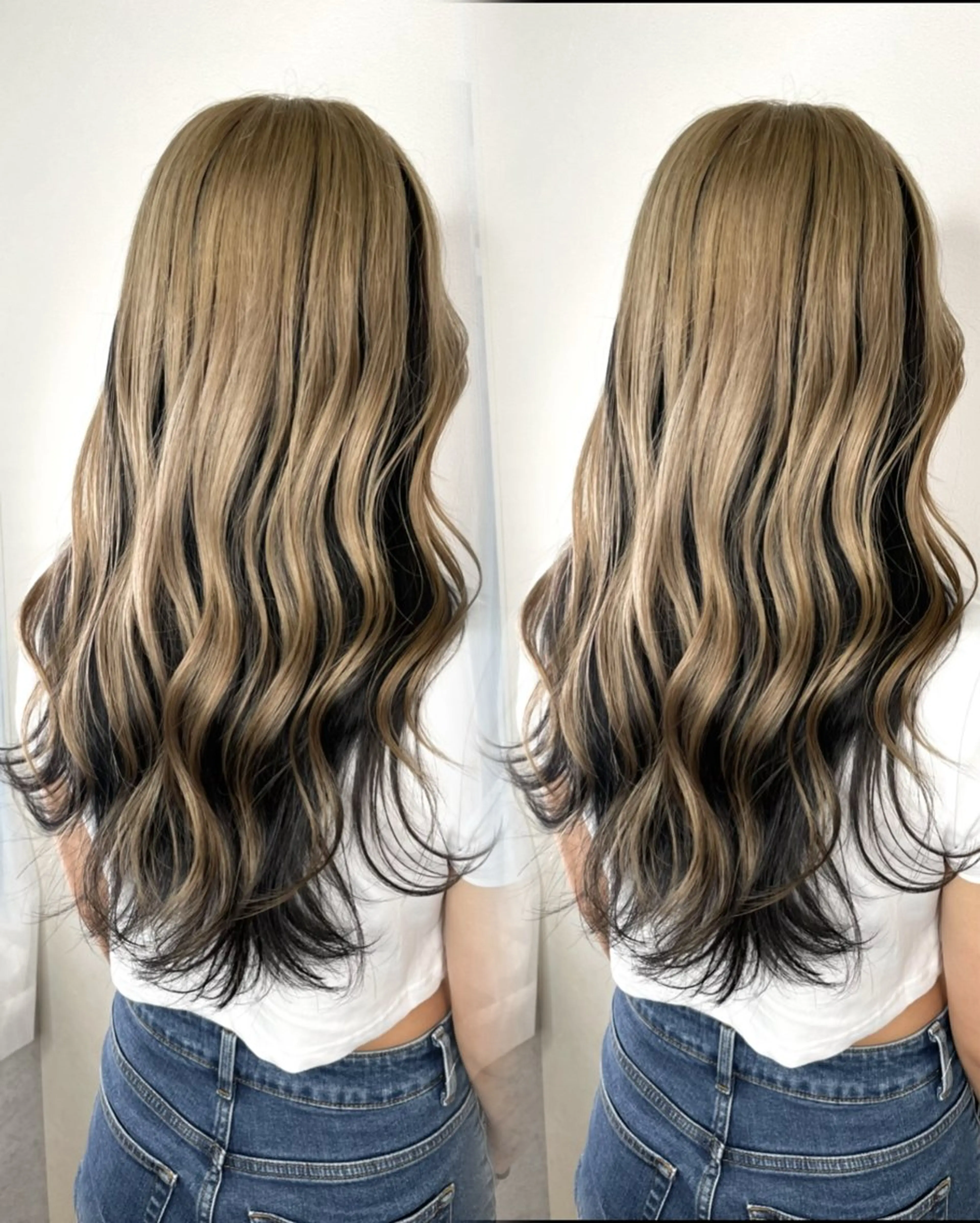 ロング 小顔カット/美髪矯正 /透明感カラー🫧のヘアスタイル