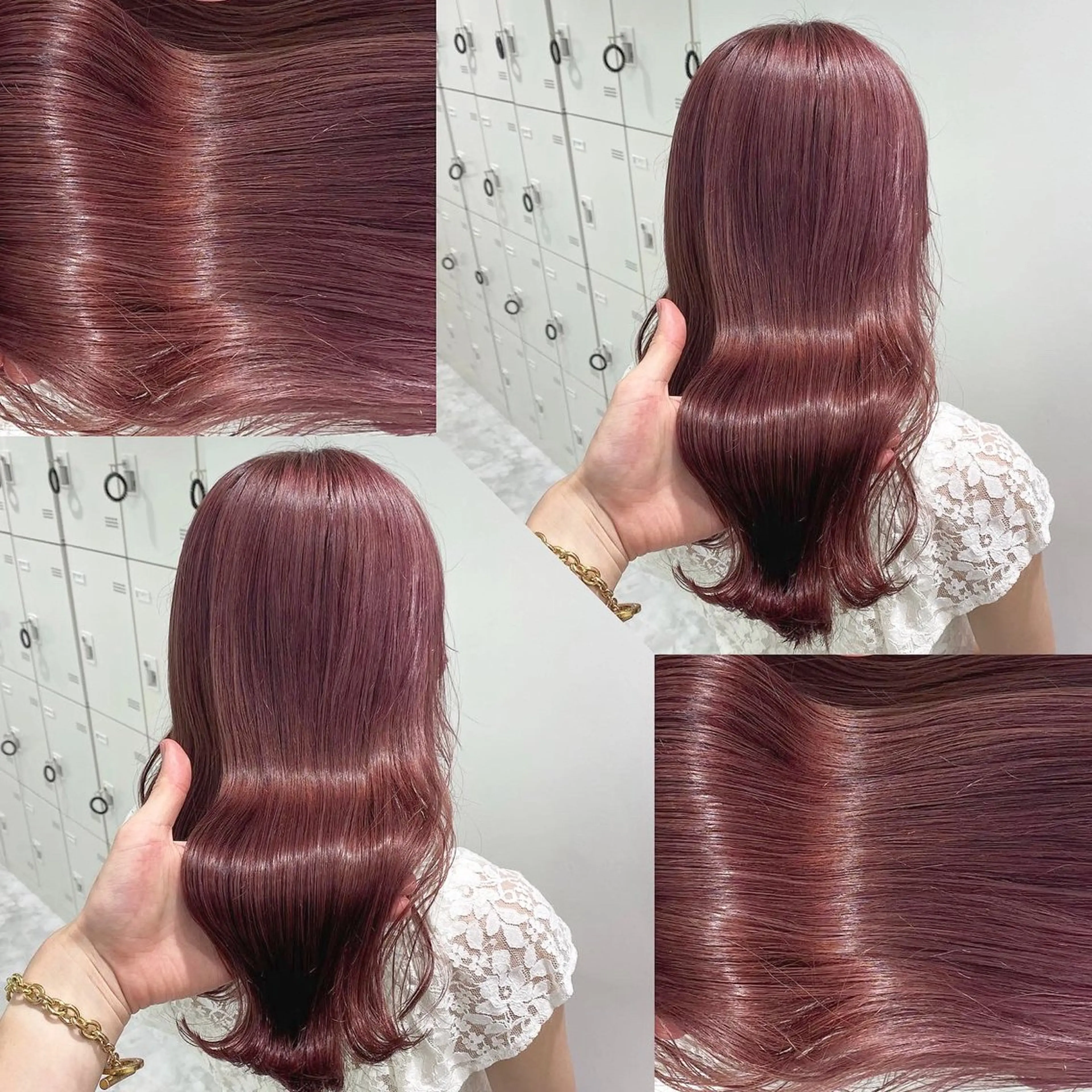 ミディアム カラー ヘアカラー トリートメント ヘッドスパ ヘアセット 韓国風ベージュ🤎 赤みなし🌿横浜🤎のヘアスタイル