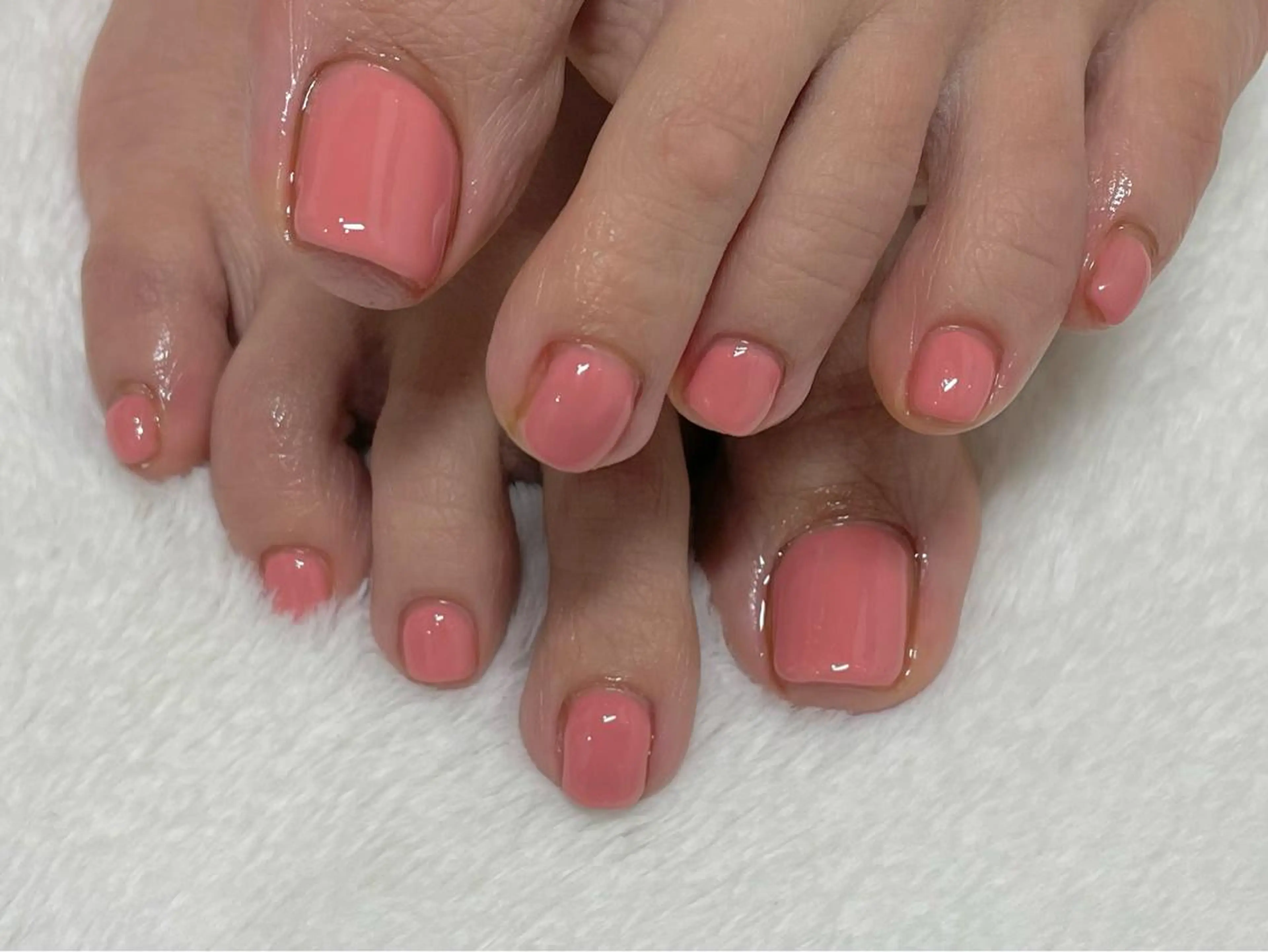 ネイル フットネイル ワンカラーネイル フットネイル riri-nail Rie Endoのネイルデザイン