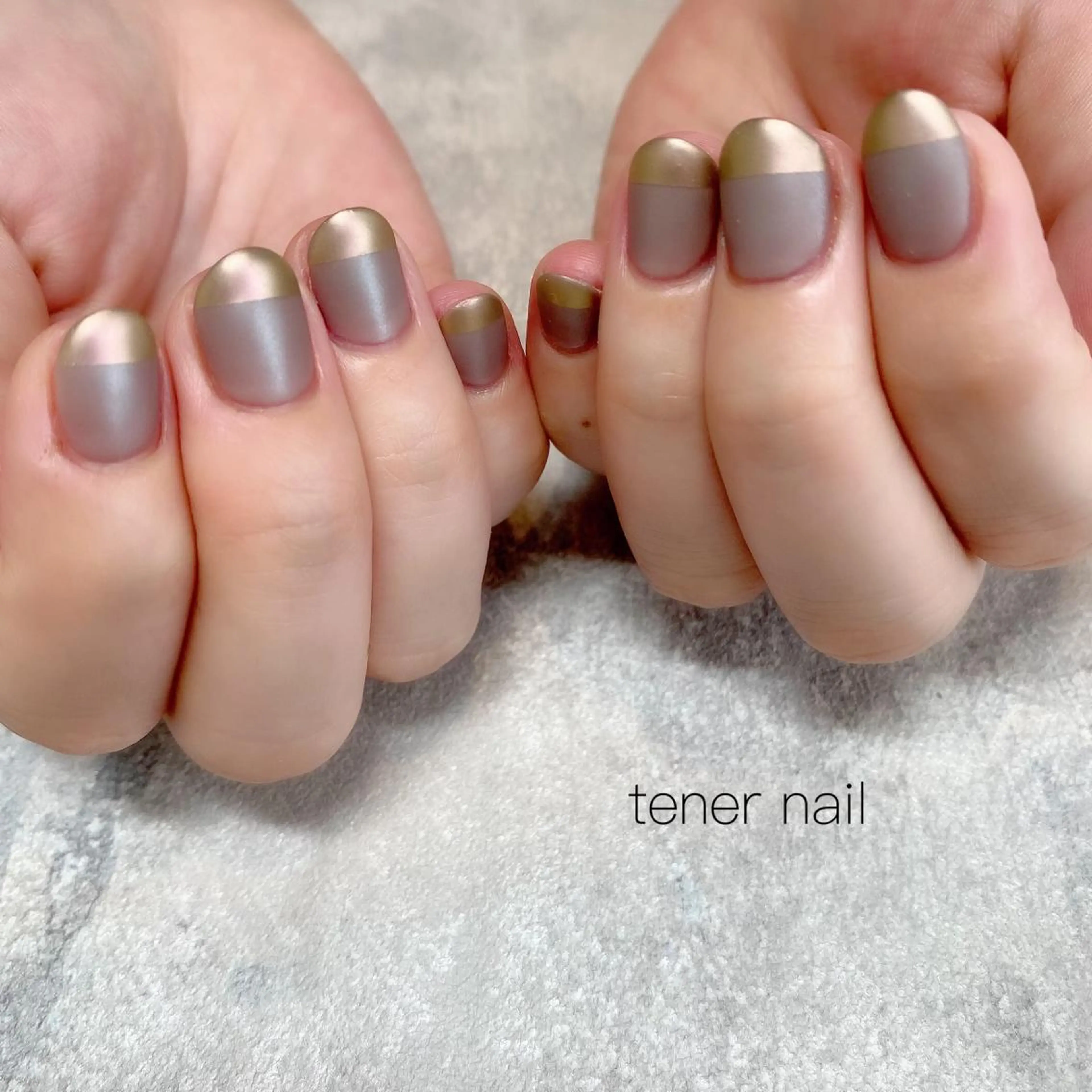 ネイル フレンチネイル マットネイル ミラーネイル テネルネイル tener nailのネイルデザイン