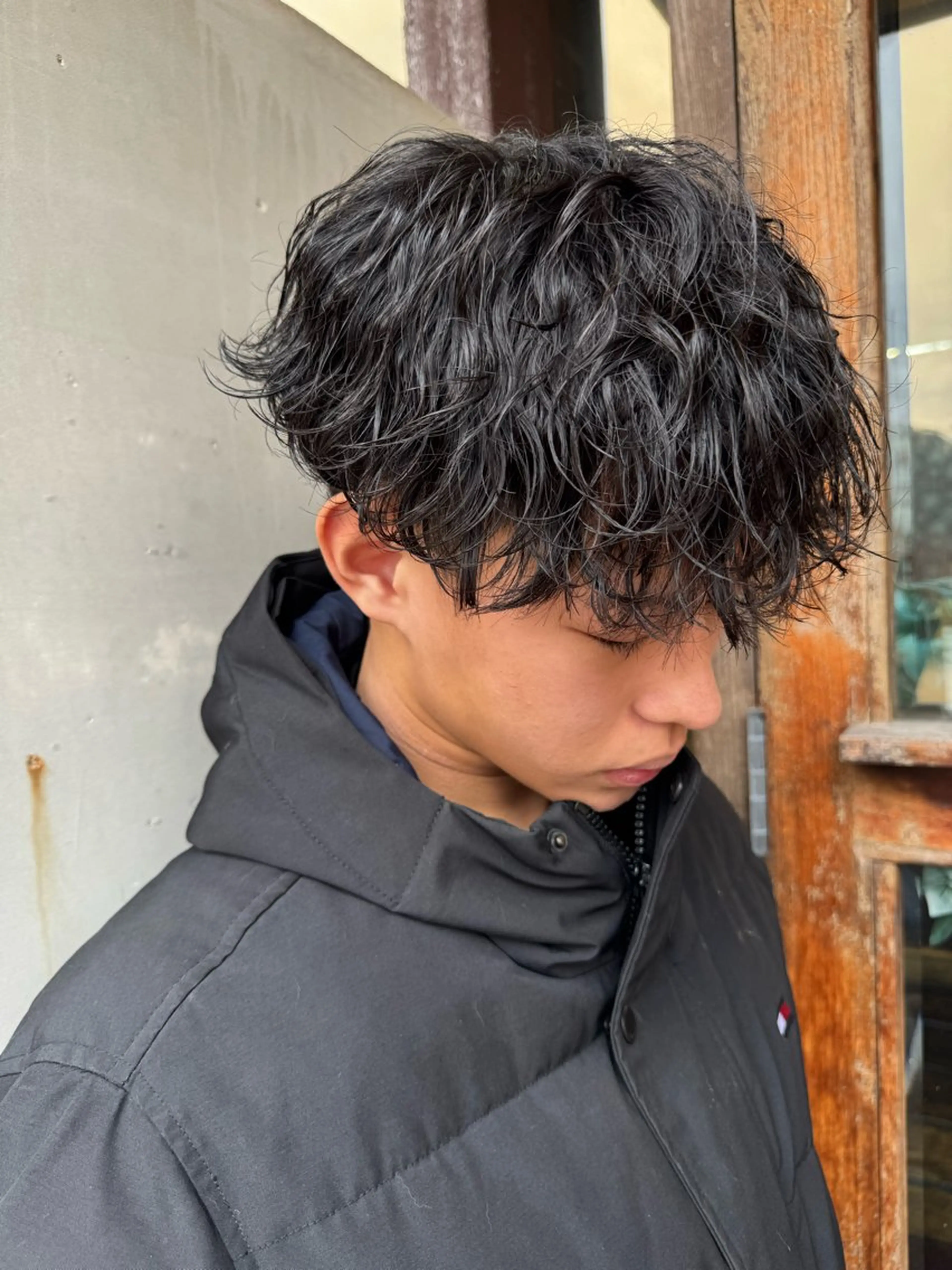 ショート パーマ スパイラルパーマ パーマ 【メンズパーマ特化】 美容師/岡田岳斗のヘアスタイル