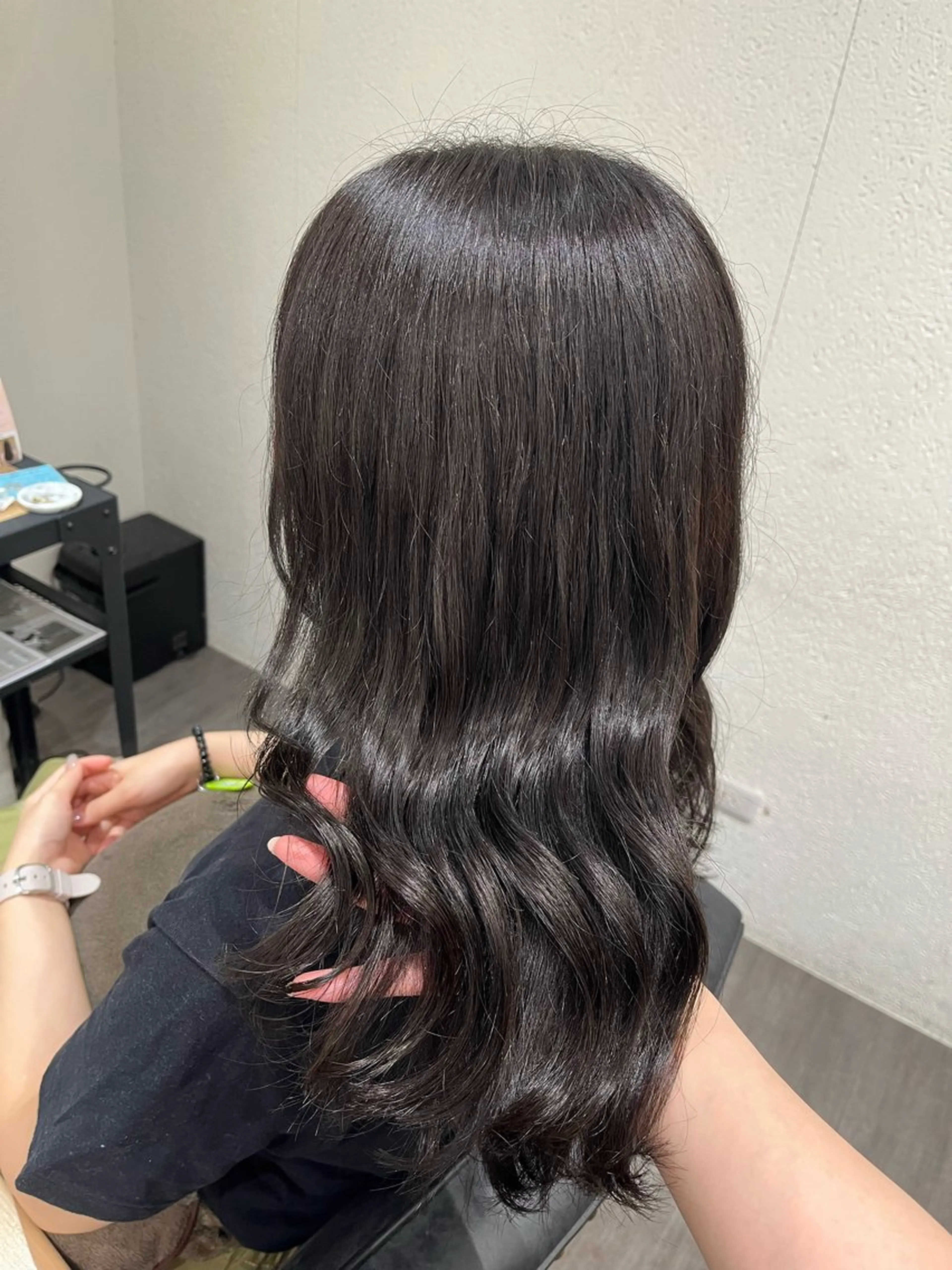 ミディアム カット ヘアカラー トリートメント ヘッドスパ 大野 美紅のヘアスタイル