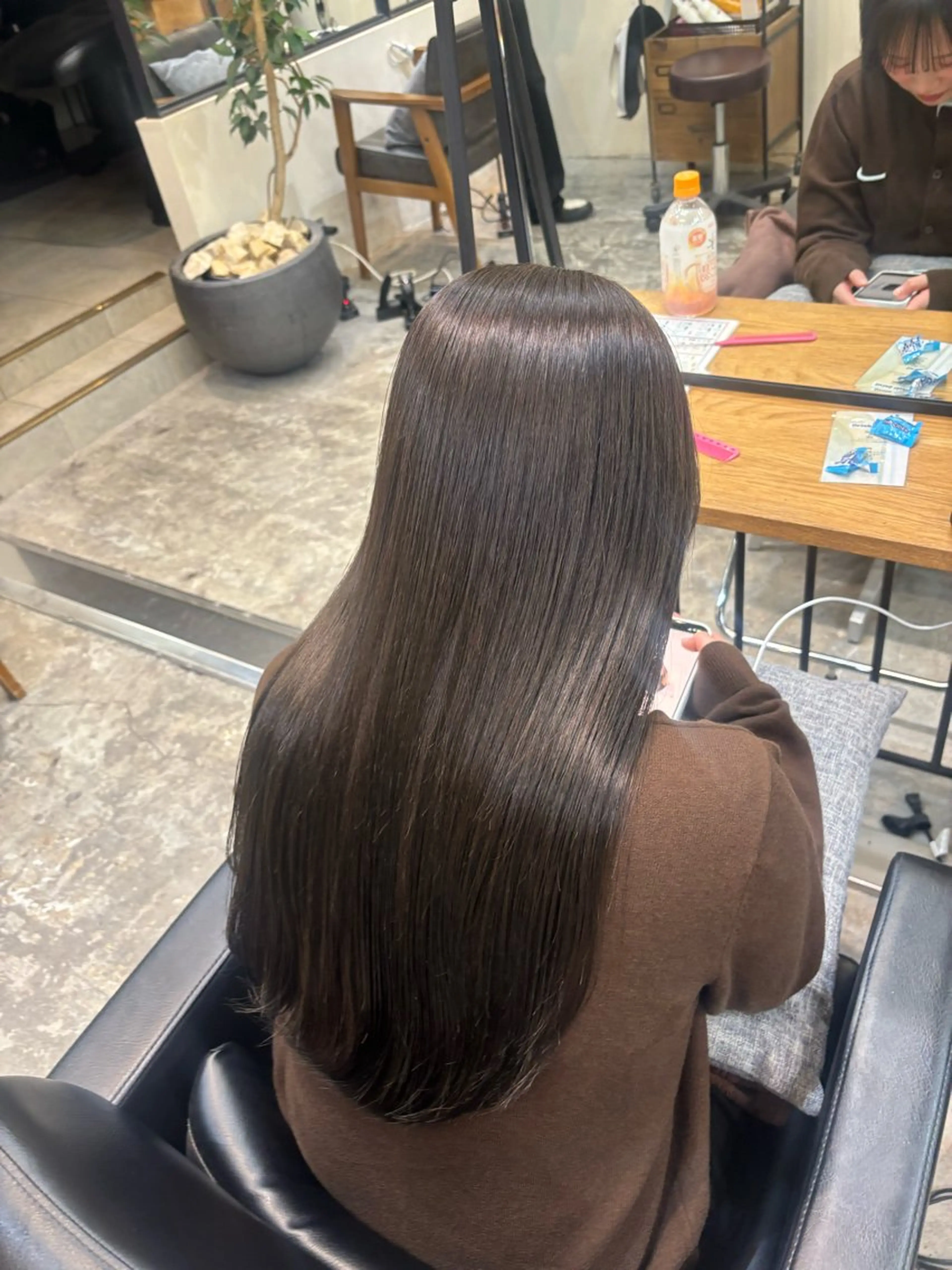 ロング カラー グレージュ オリーブグレージュ オリーブグレー ヘアカラー トリートメント 🐰メンズカット 募集中/ゆな🐰のヘアスタイル