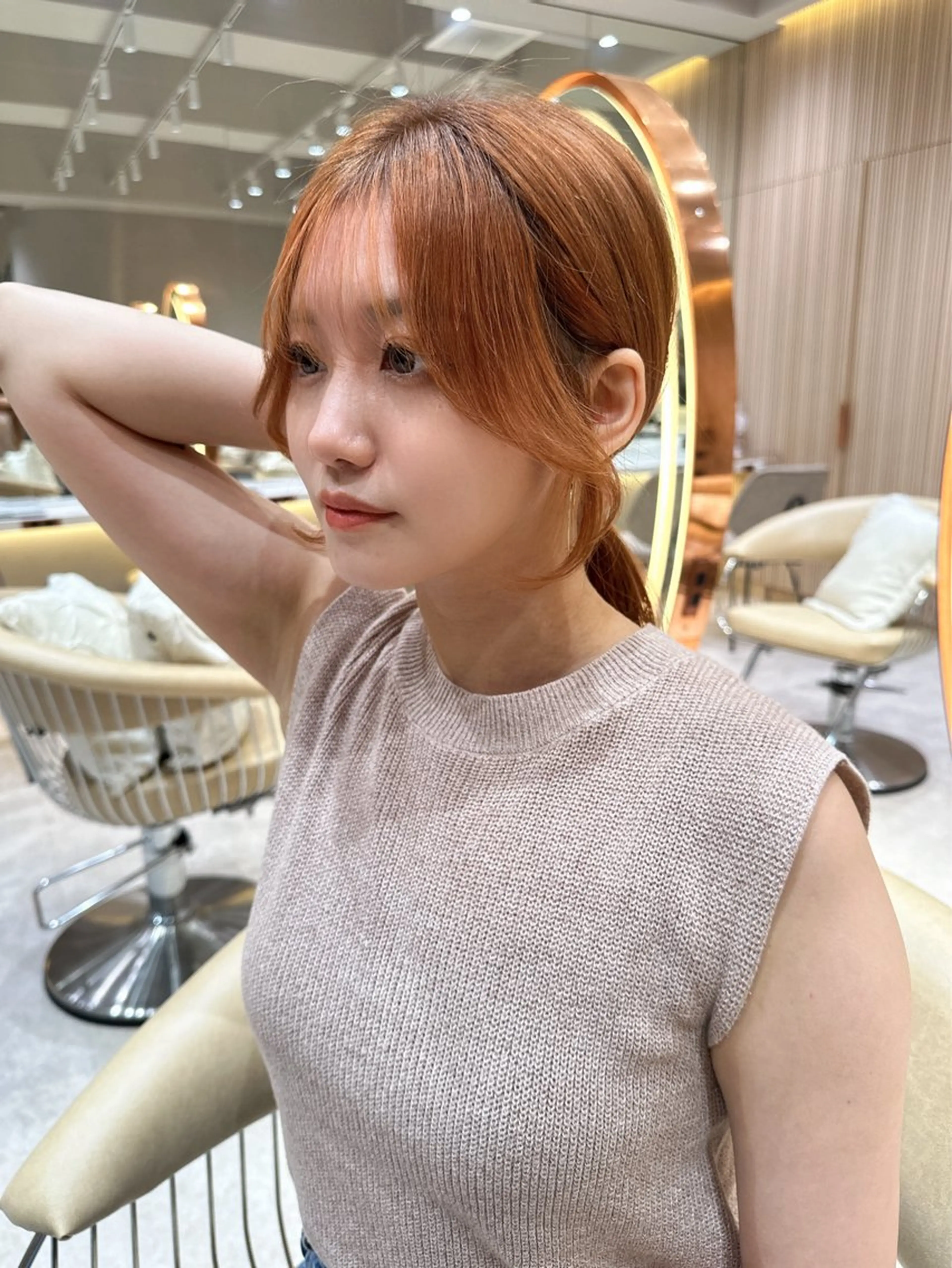 セミロング カラー カット ヘアカラー トリートメント 縮毛矯正✨🫧 レイヤー川村利幸のヘアスタイル