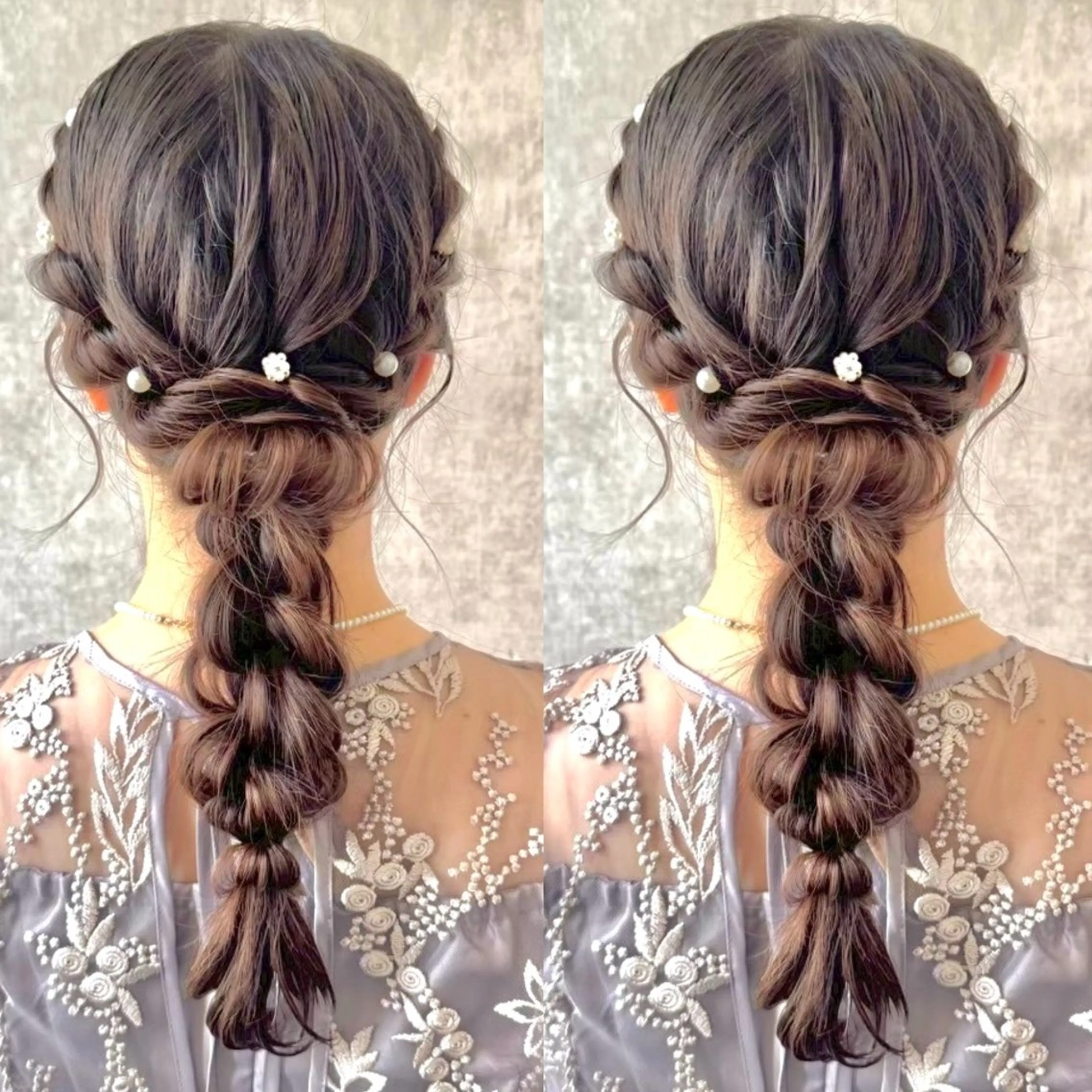 ロング ヘアアレンジ ヘアセット ヘアメ🎀推しカラー 🥣横浜/しほ🧸のヘアスタイル