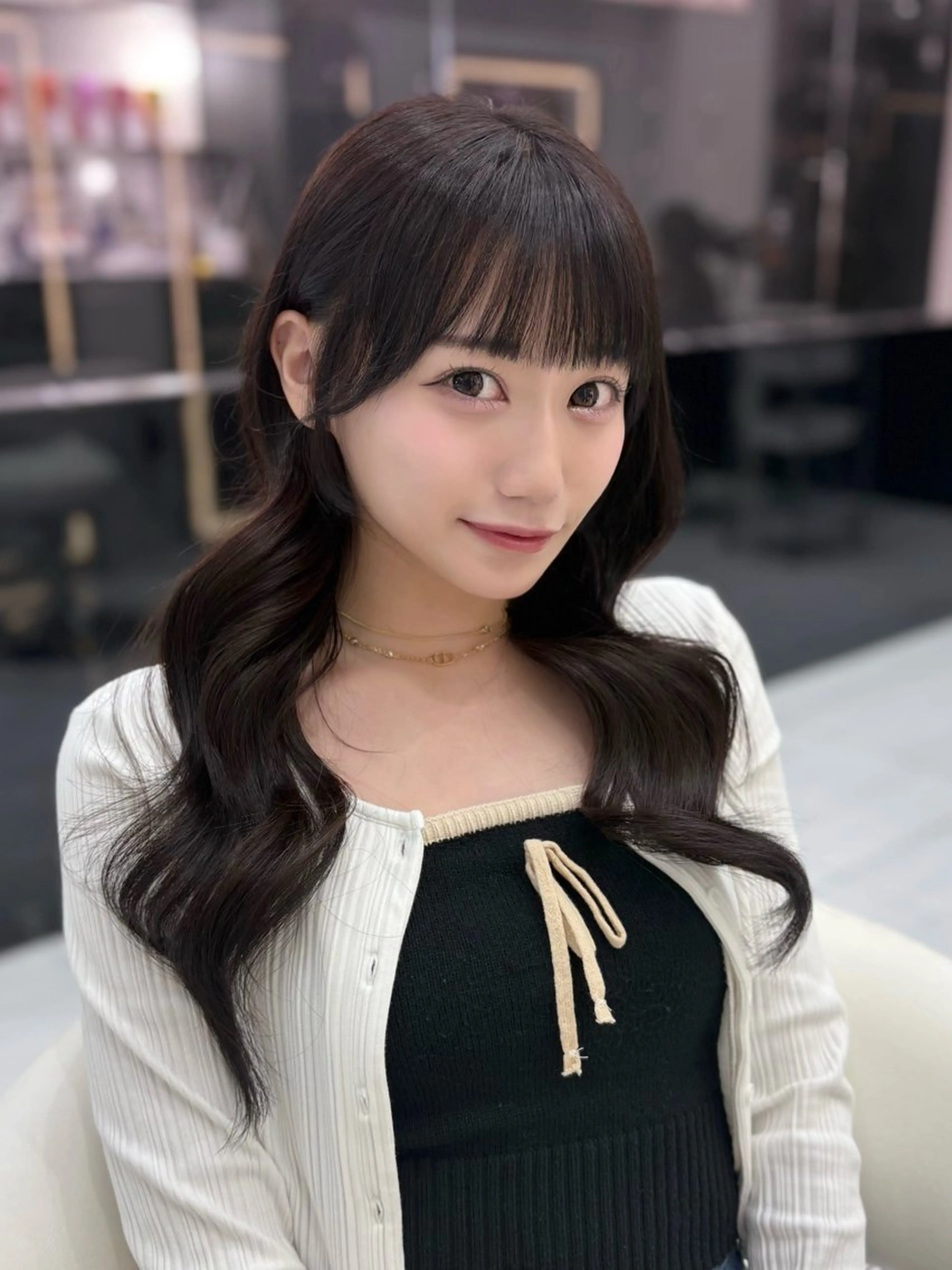 セミロング カラー カット ヘアカラー トリートメント ヘッドスパ 新宿/韓国ヘア 中明度カラー/かやのヘアスタイル