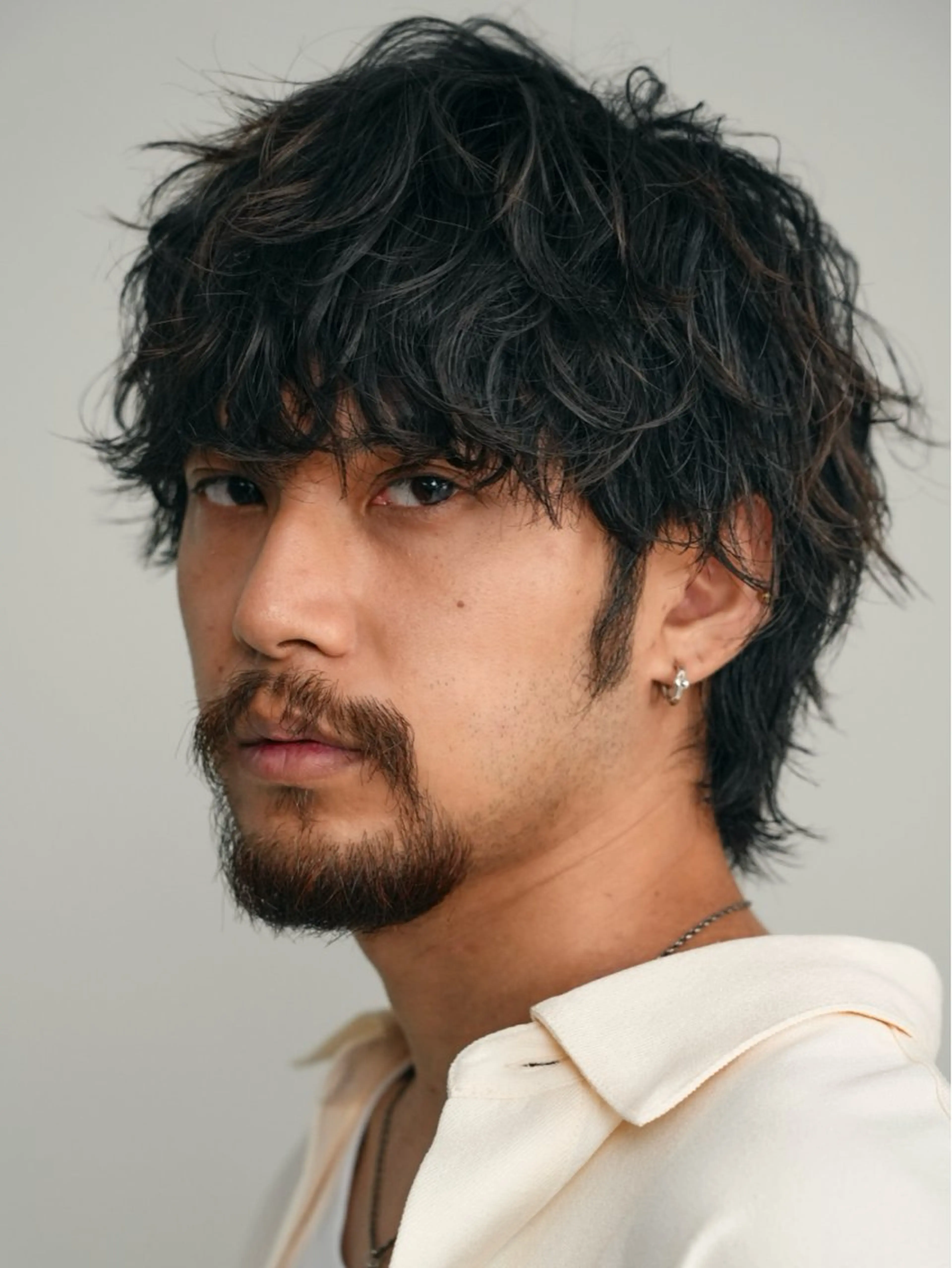 パーマ メンズ 原宿波巻きスパイラル パーマTOSHIのヘアスタイル