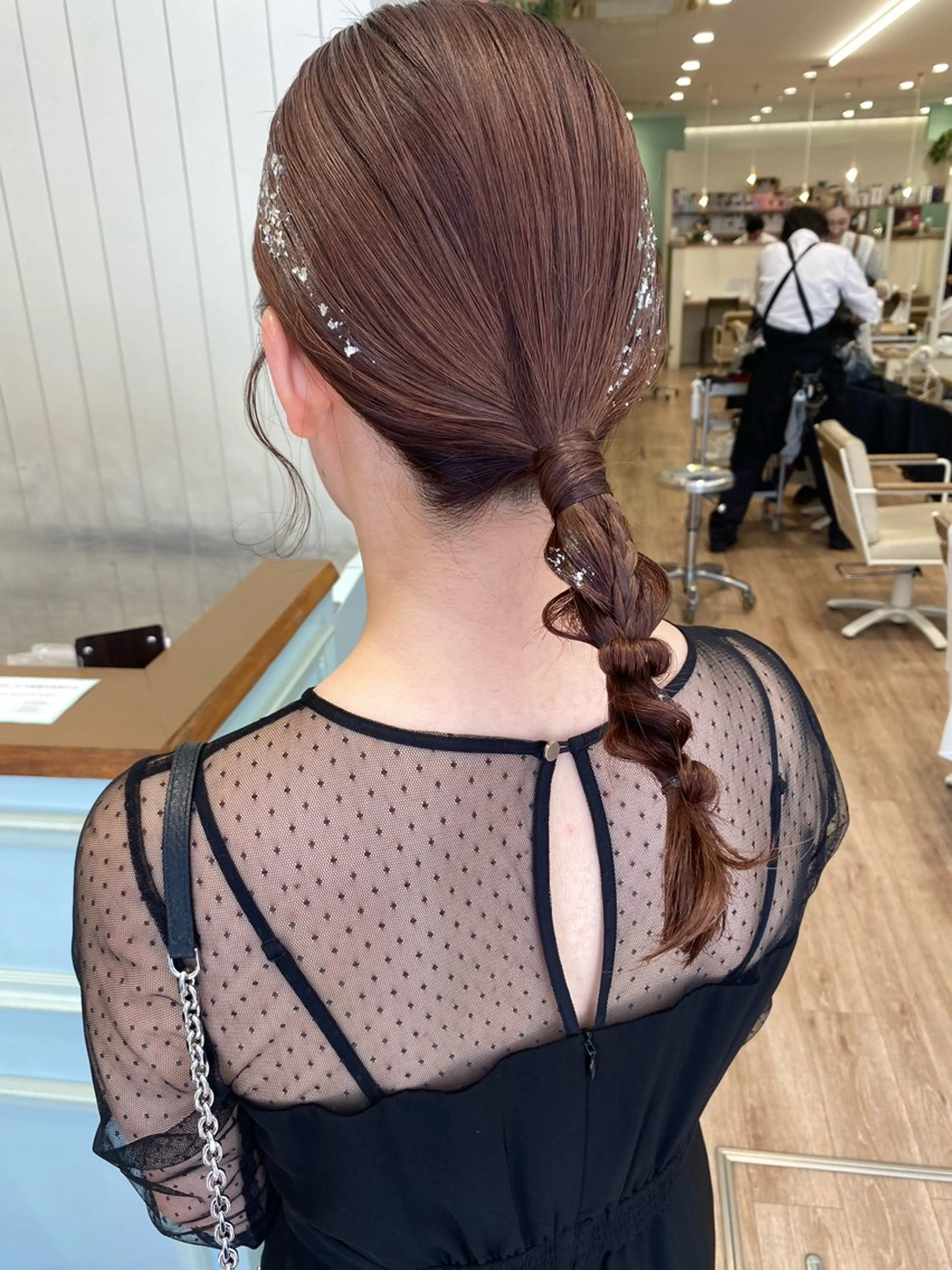 セミロング ヘアアレンジ ヘアセット ayaka #パーマ#アレンジのヘアスタイル