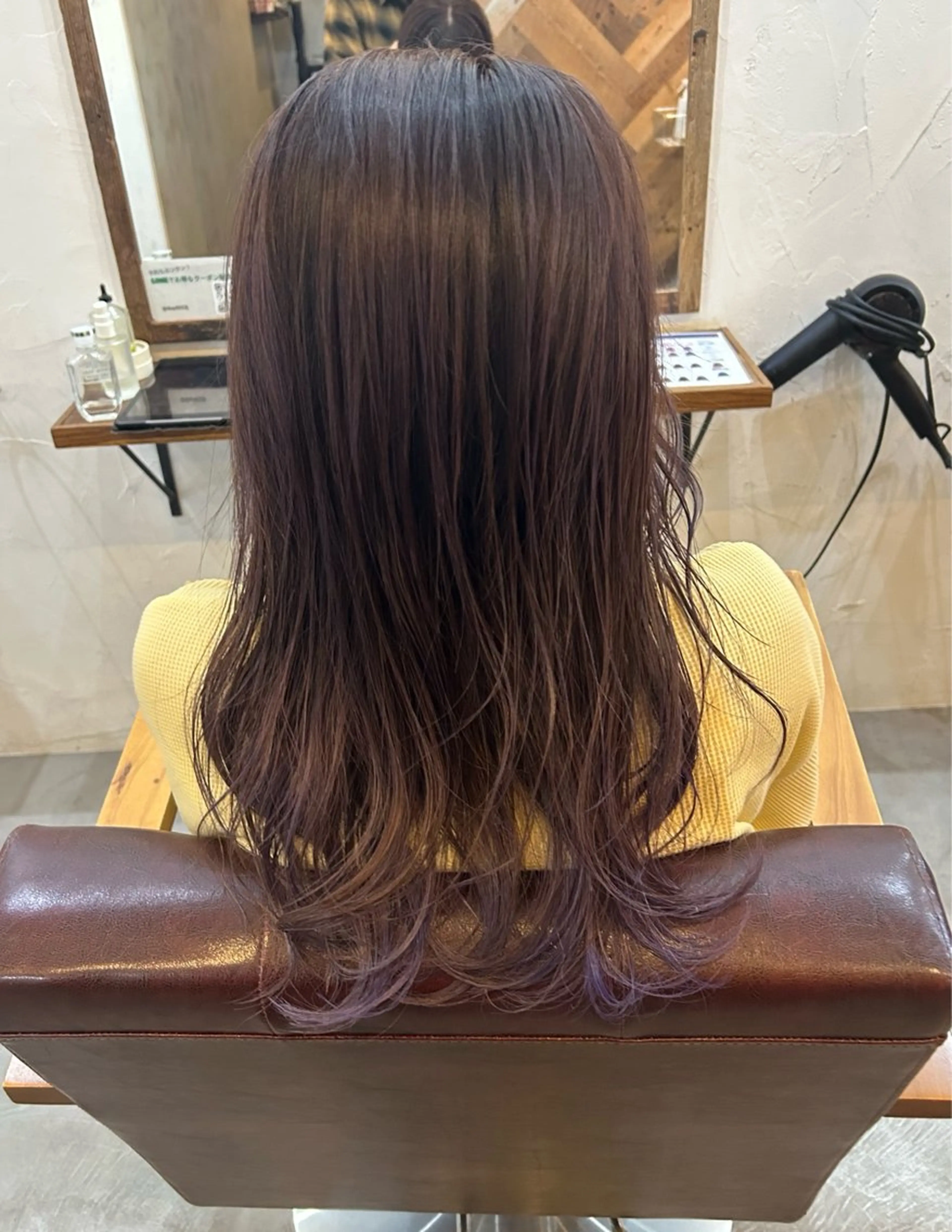 ロング カラー ヘアカラー ヘッドスパ 大場 愛理のヘアスタイル