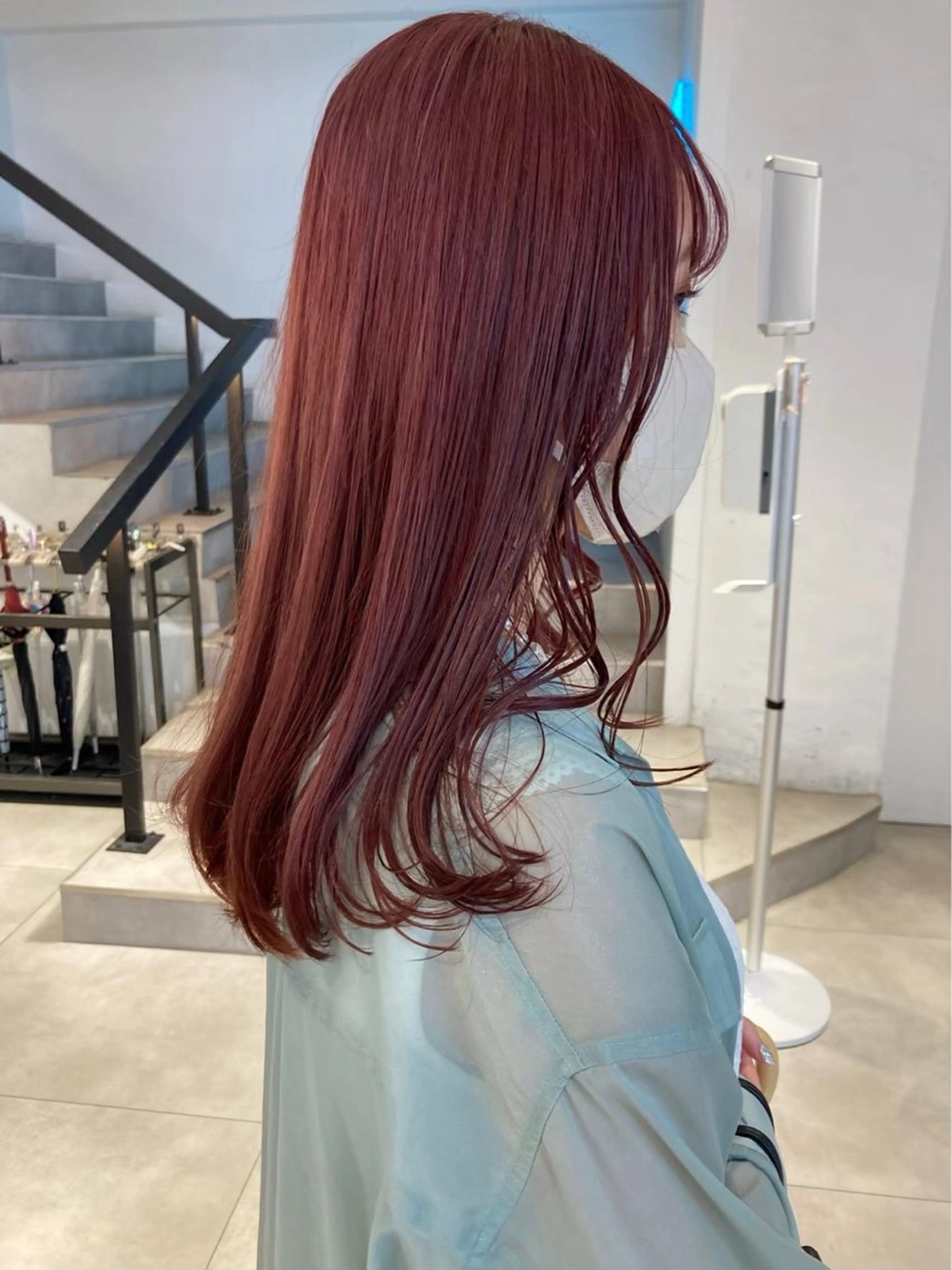 ロング カラー ヘアカラー 韓国風🇰🇷透明感 color☁️カナトのヘアスタイル