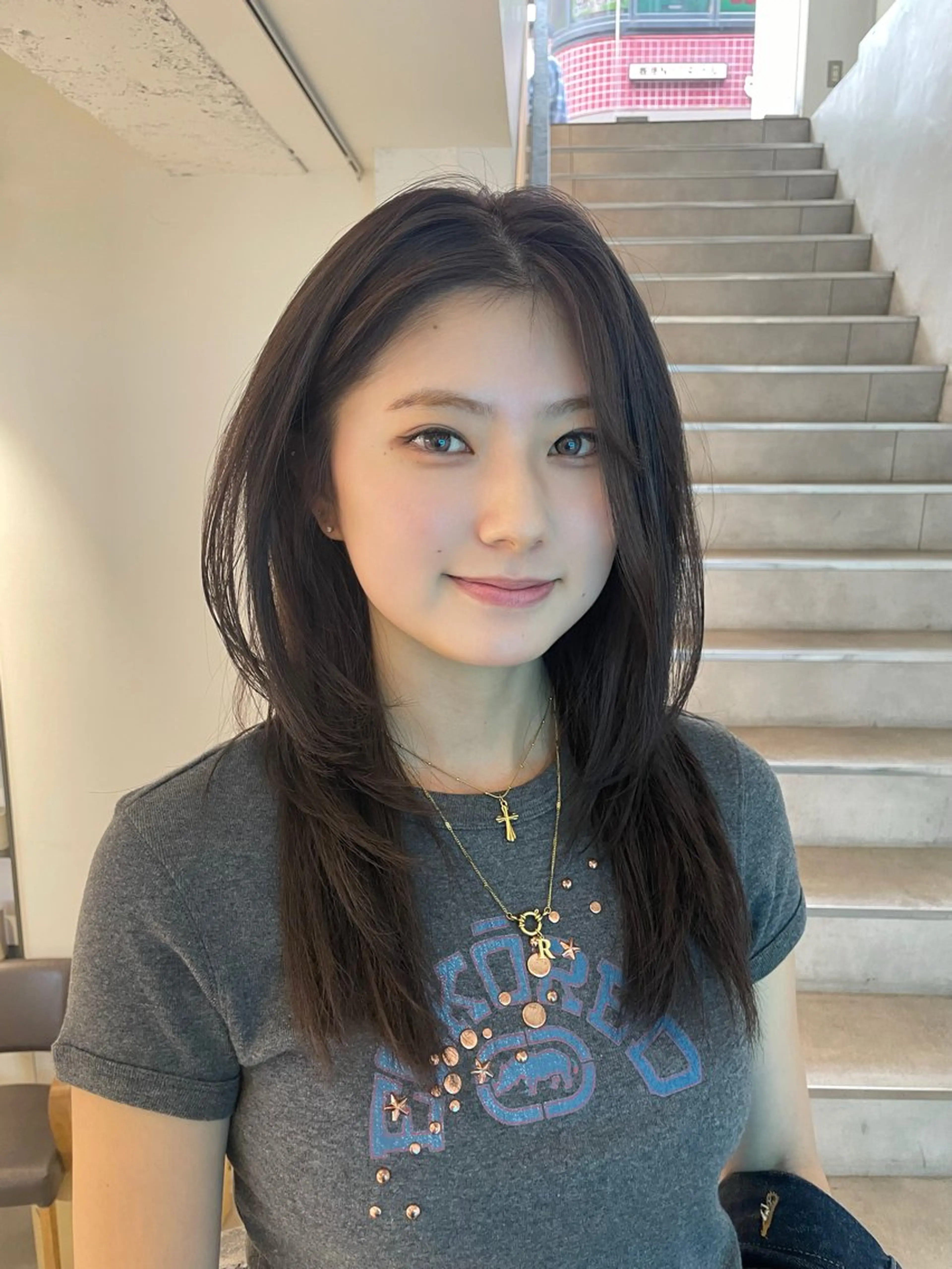 カラー 韓国ヘア/グレージュ kanako🤍🫧のヘアスタイル