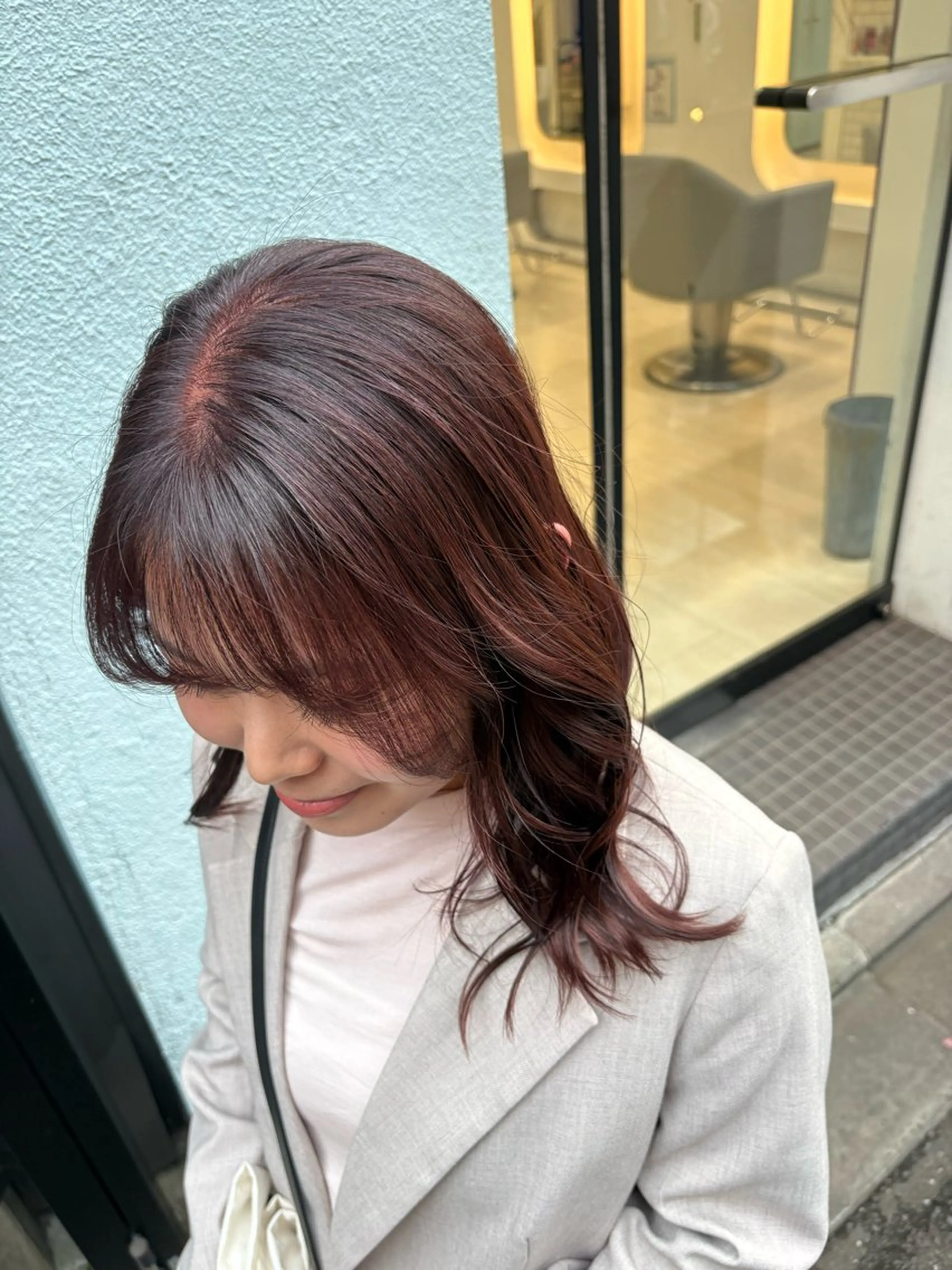 セミロング レイヤーカット カット R u i/ブリーチ /京都/河原町のヘアスタイル