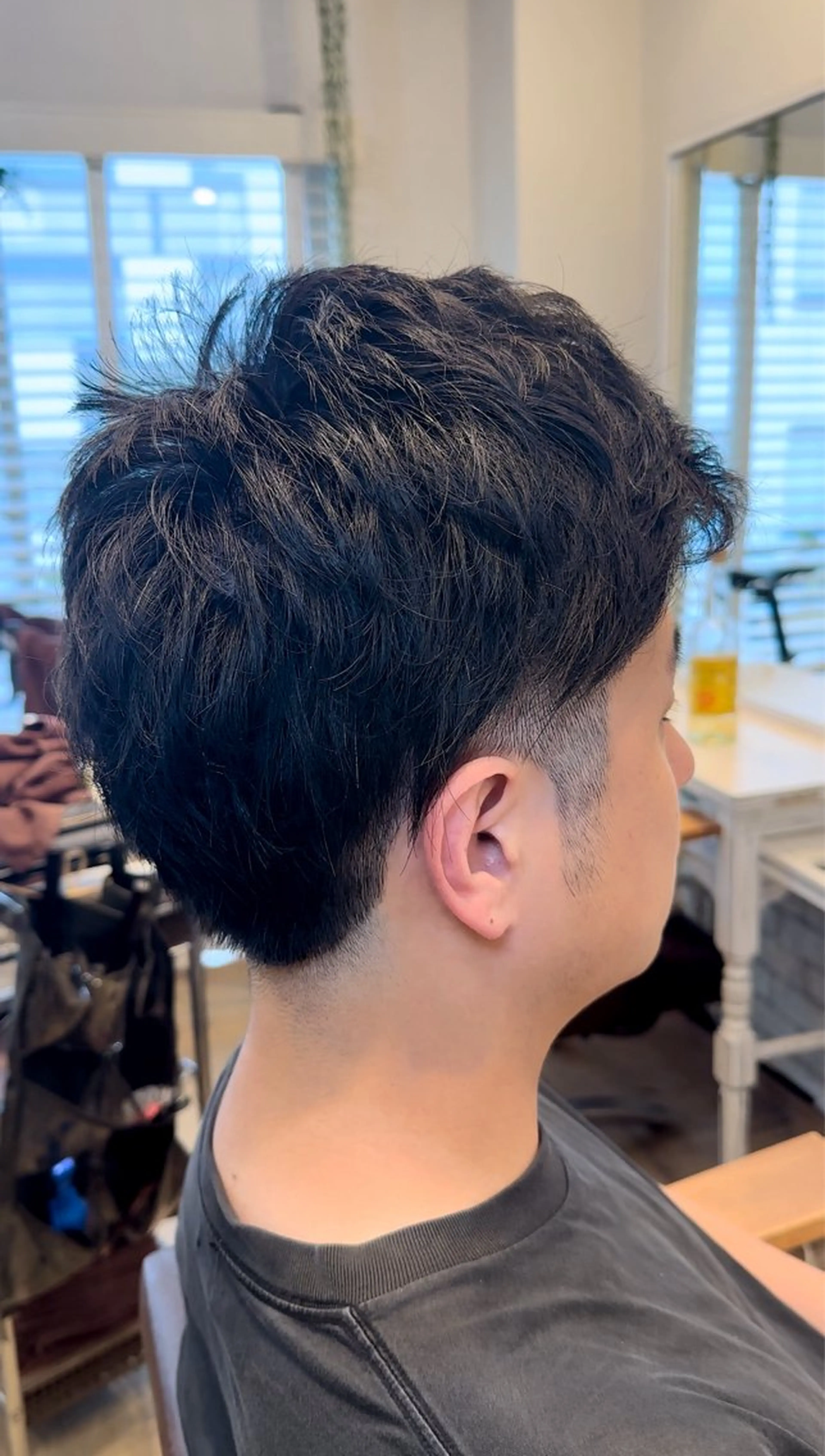 ショート パーマ メンズ メンズパーマ BANDE 水崎 悟のヘアスタイル