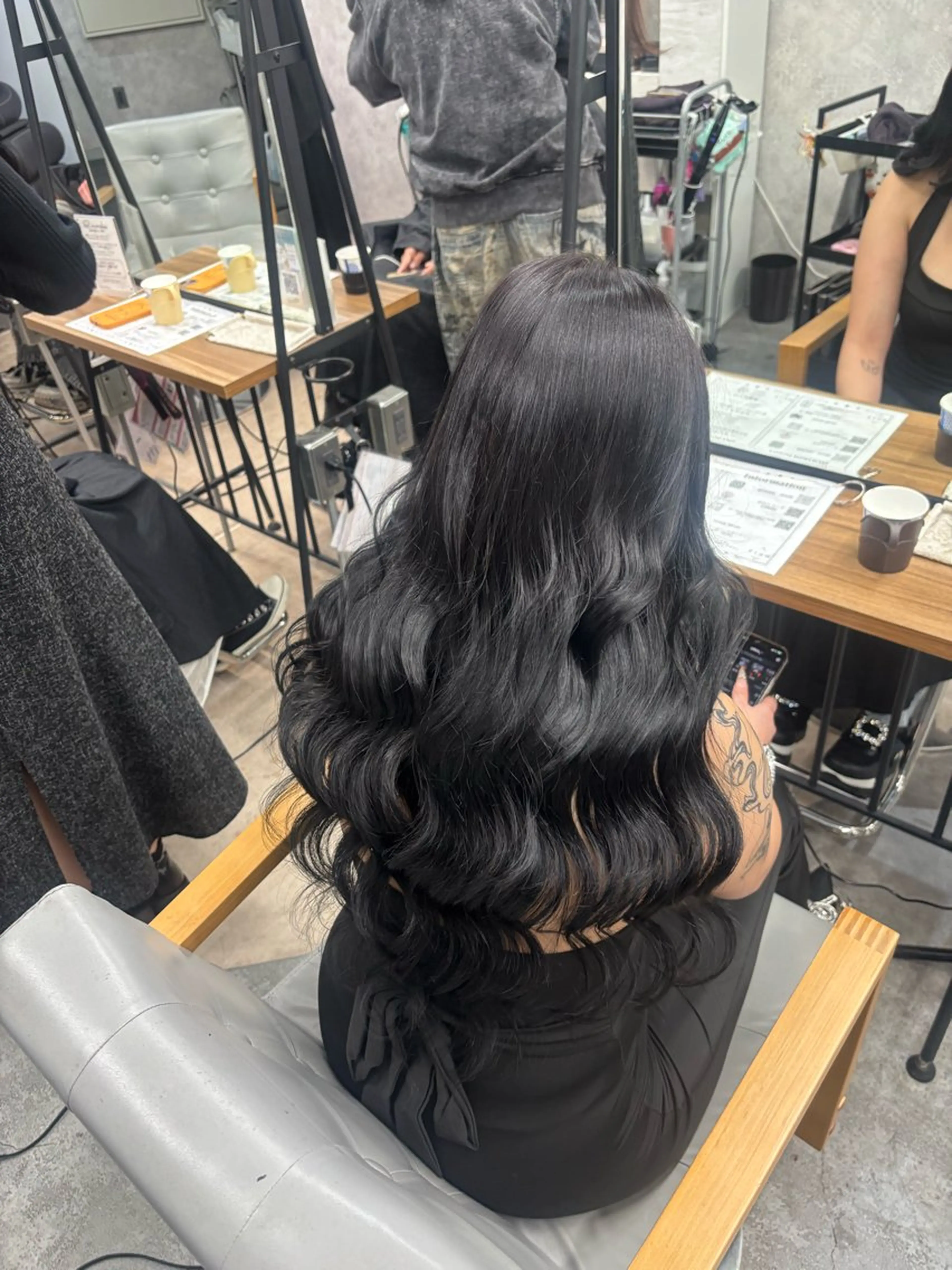 ロング カラー カット ヘアカラー ギャル/ハイトーン 特化/ルイヤのヘアスタイル