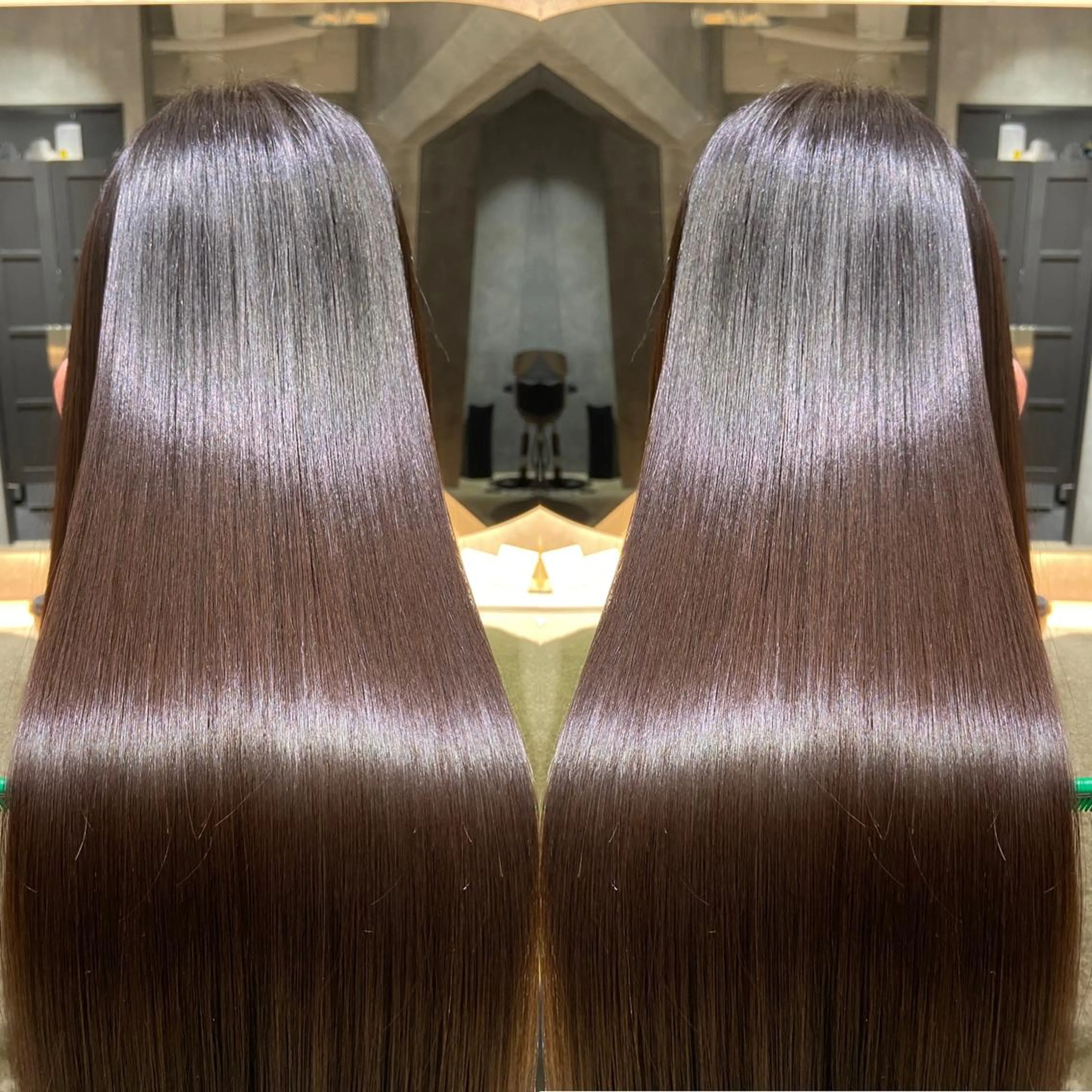 ロング カット 縮毛矯正 トリートメント ツバサ 髪質改善のヘアスタイル