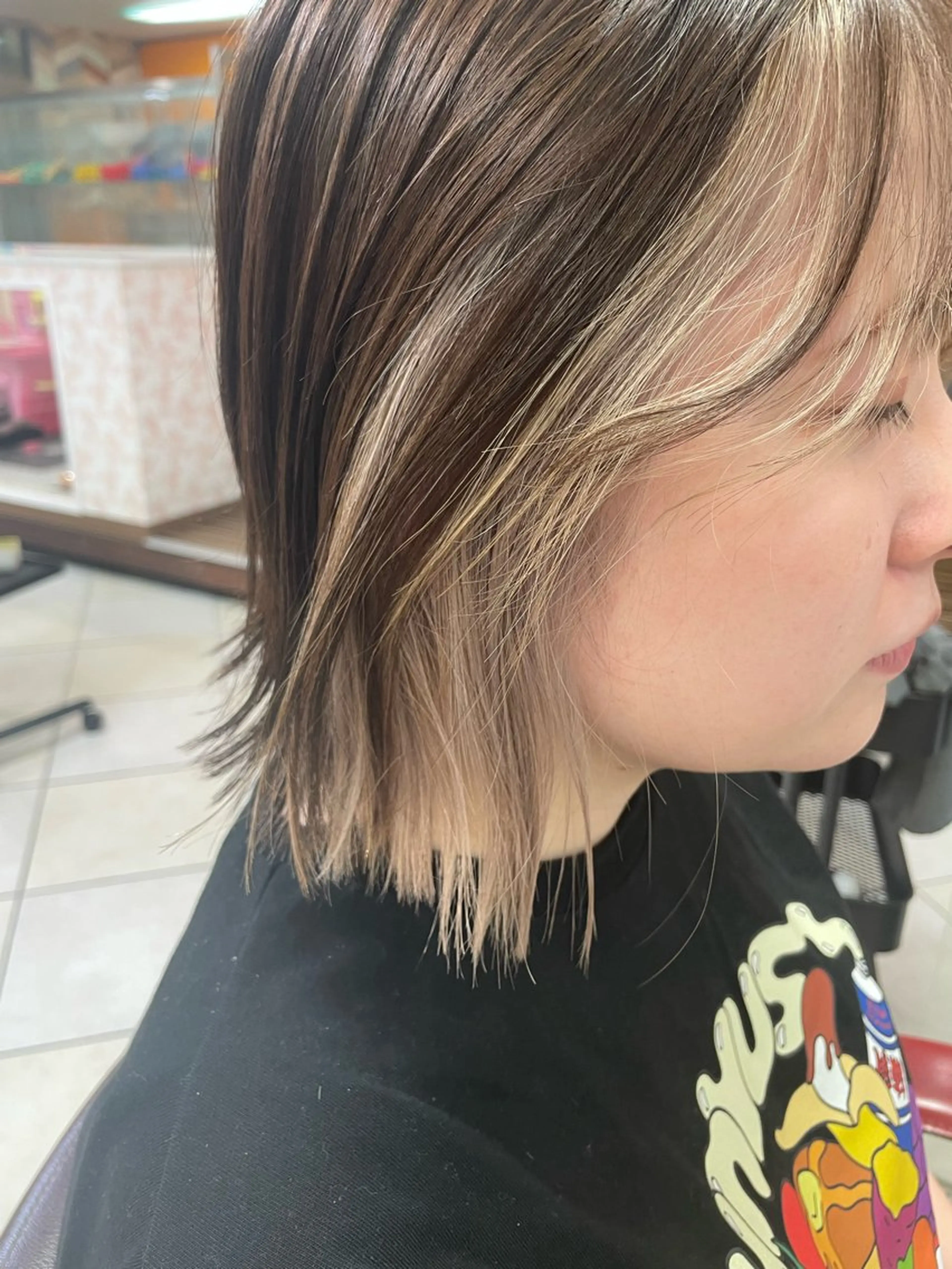 ショート カラー ボブ/暖色/デザイン KOYUKI⛄️のヘアスタイル